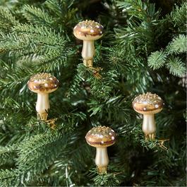 The Spirit Of Christmas SOC Pack of 4 Clip on Mushroom Decorations