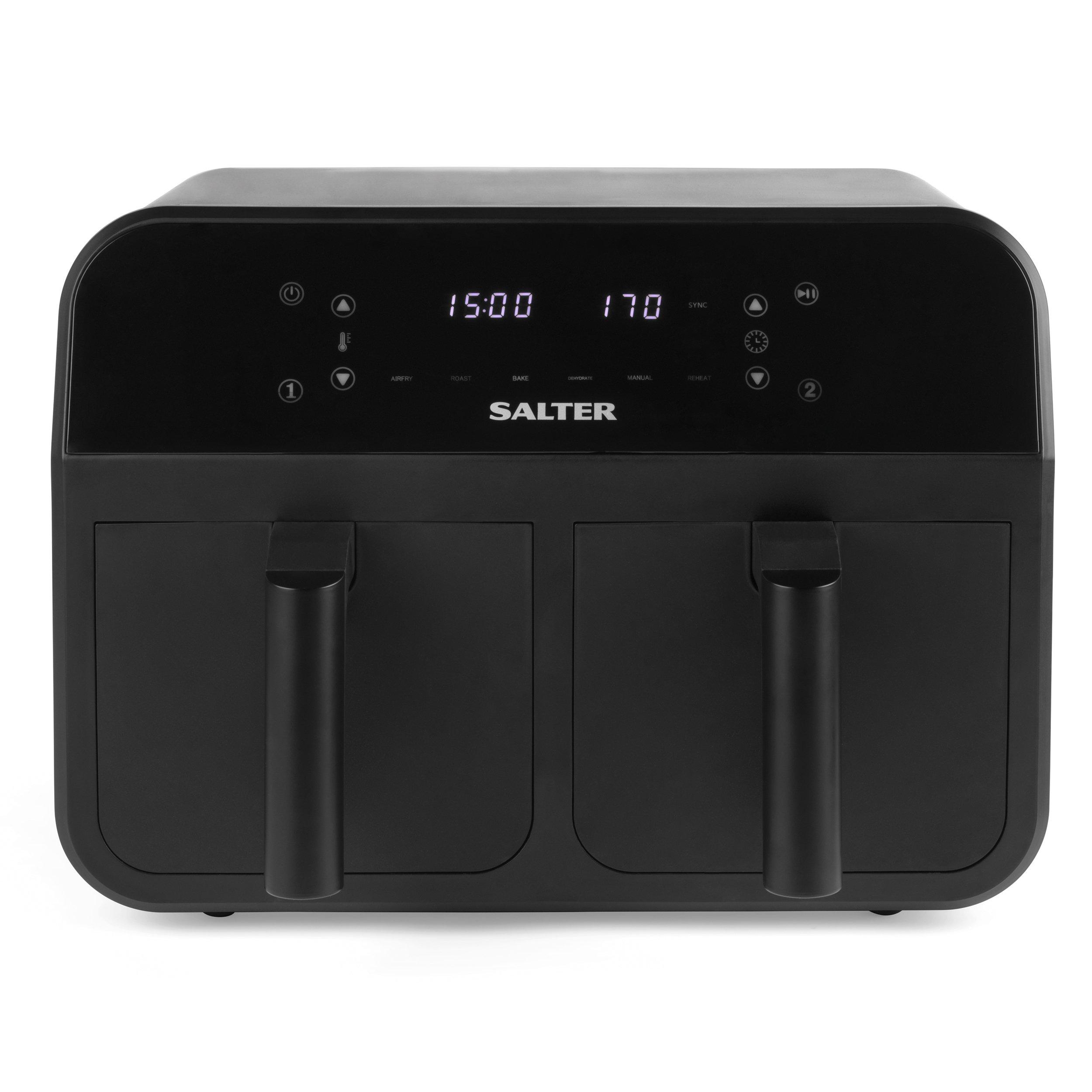 Black - Salter - Dual Cook Digital Pro Air Fryer - 11
