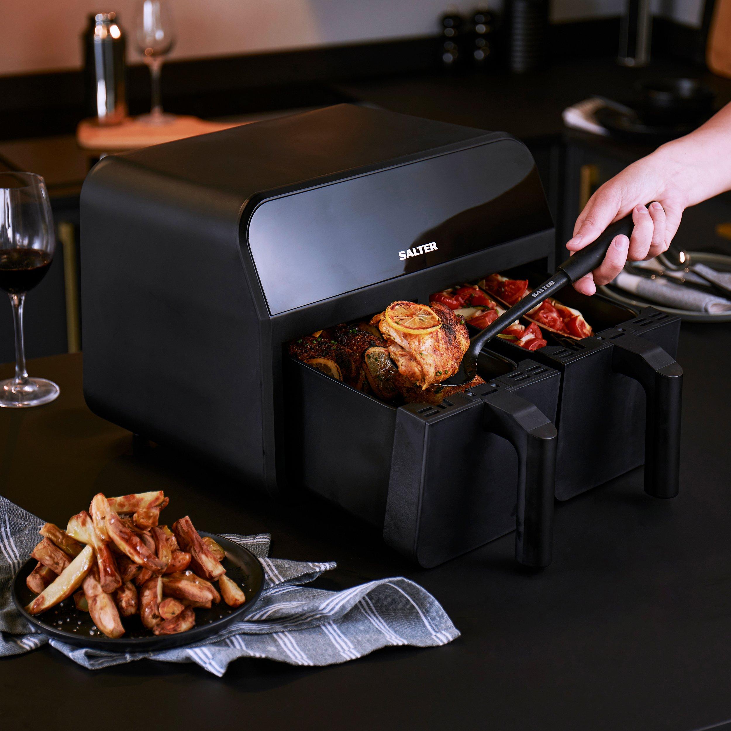 Black - Salter - Dual Cook Digital Pro Air Fryer - 3