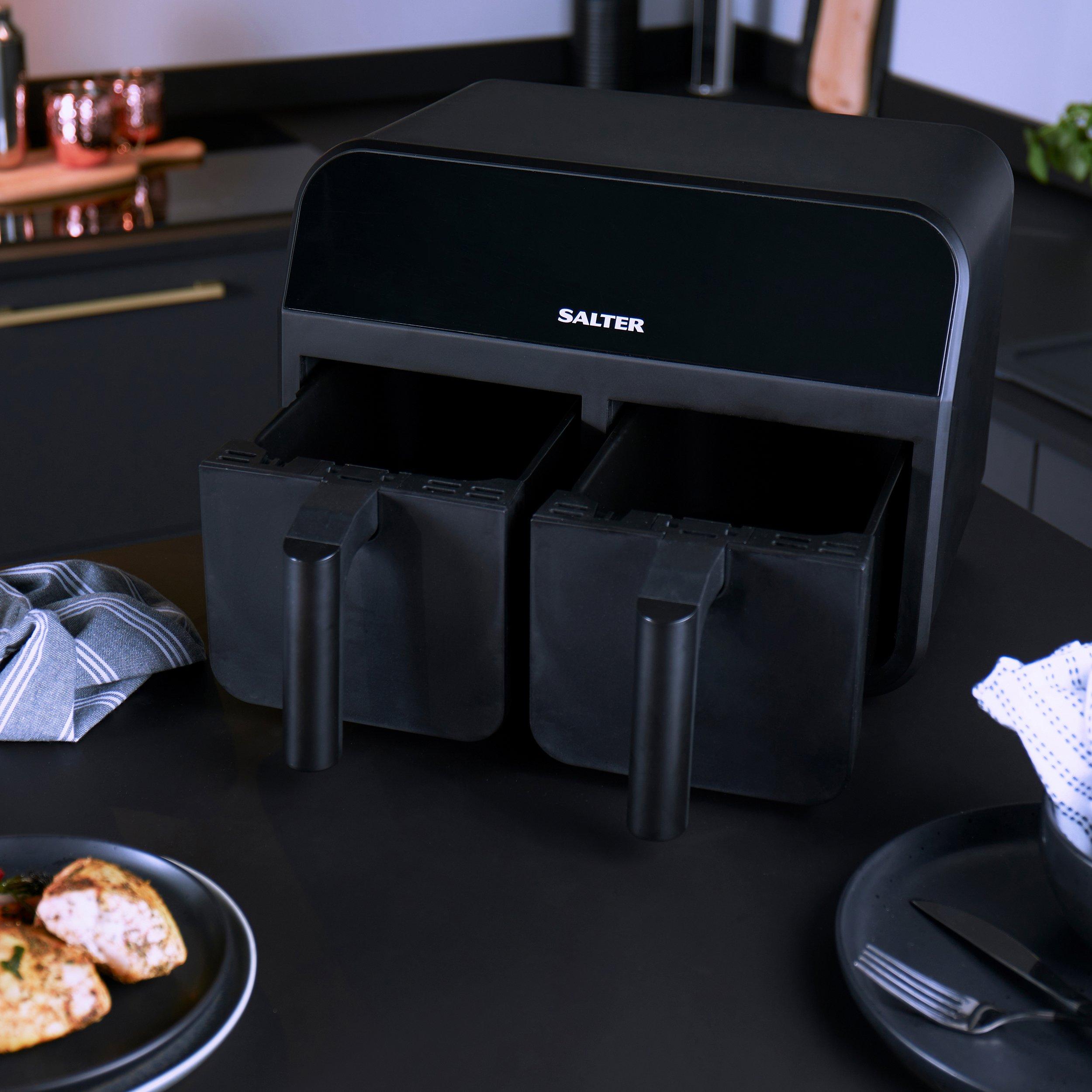Black - Salter - Dual Cook Digital Pro Air Fryer - 6
