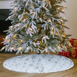 The Spirit Of Christmas SOC Snwoflake Pattern Tree Skirt