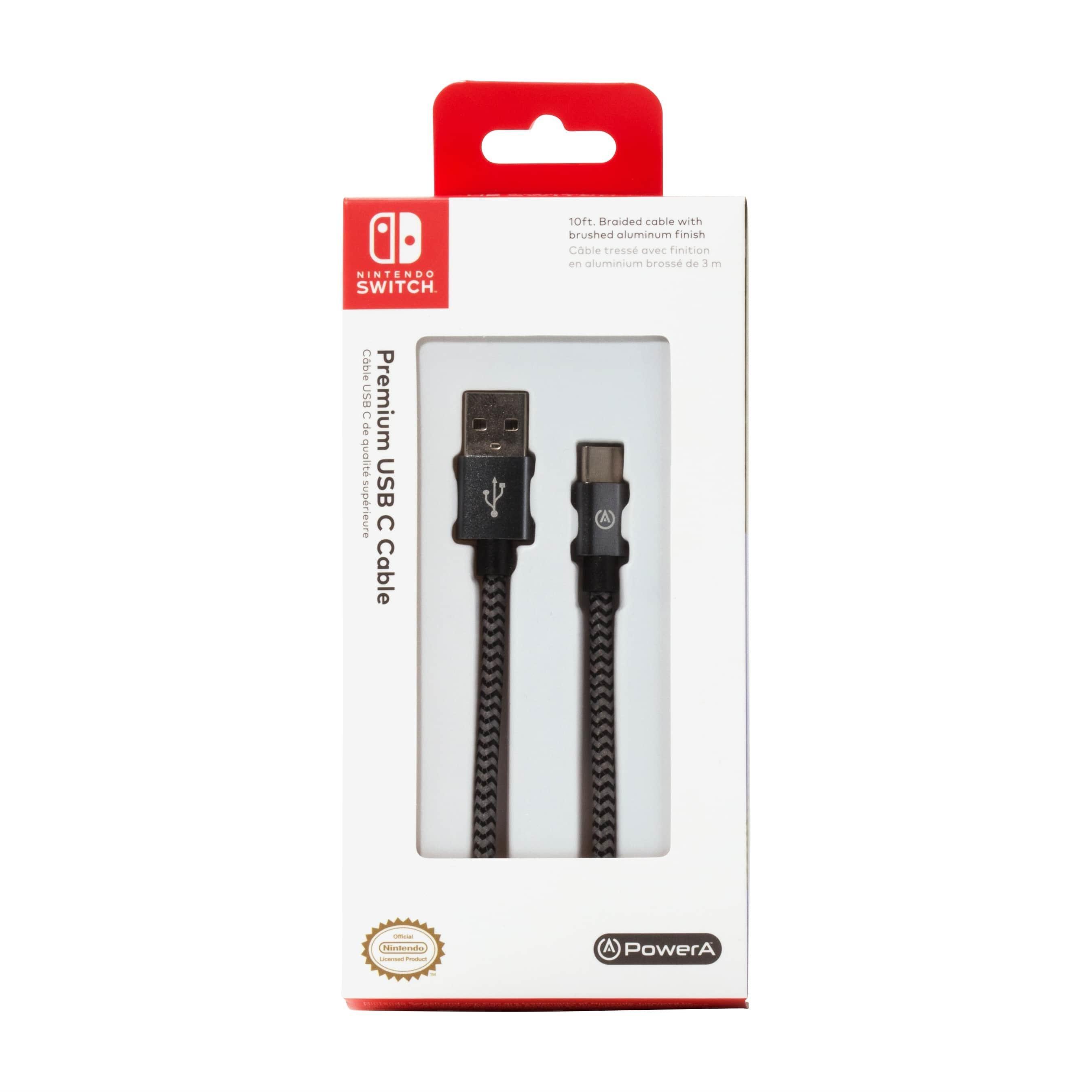 Switch - PowerA - Premium USB-C Cable for Nintendo Switch - 3