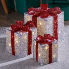 The Spirit Of Christmas SOC Set of 3 LED Parcels