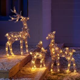 The Spirit Of Christmas SOC Set of 3 LED Reindeer Family