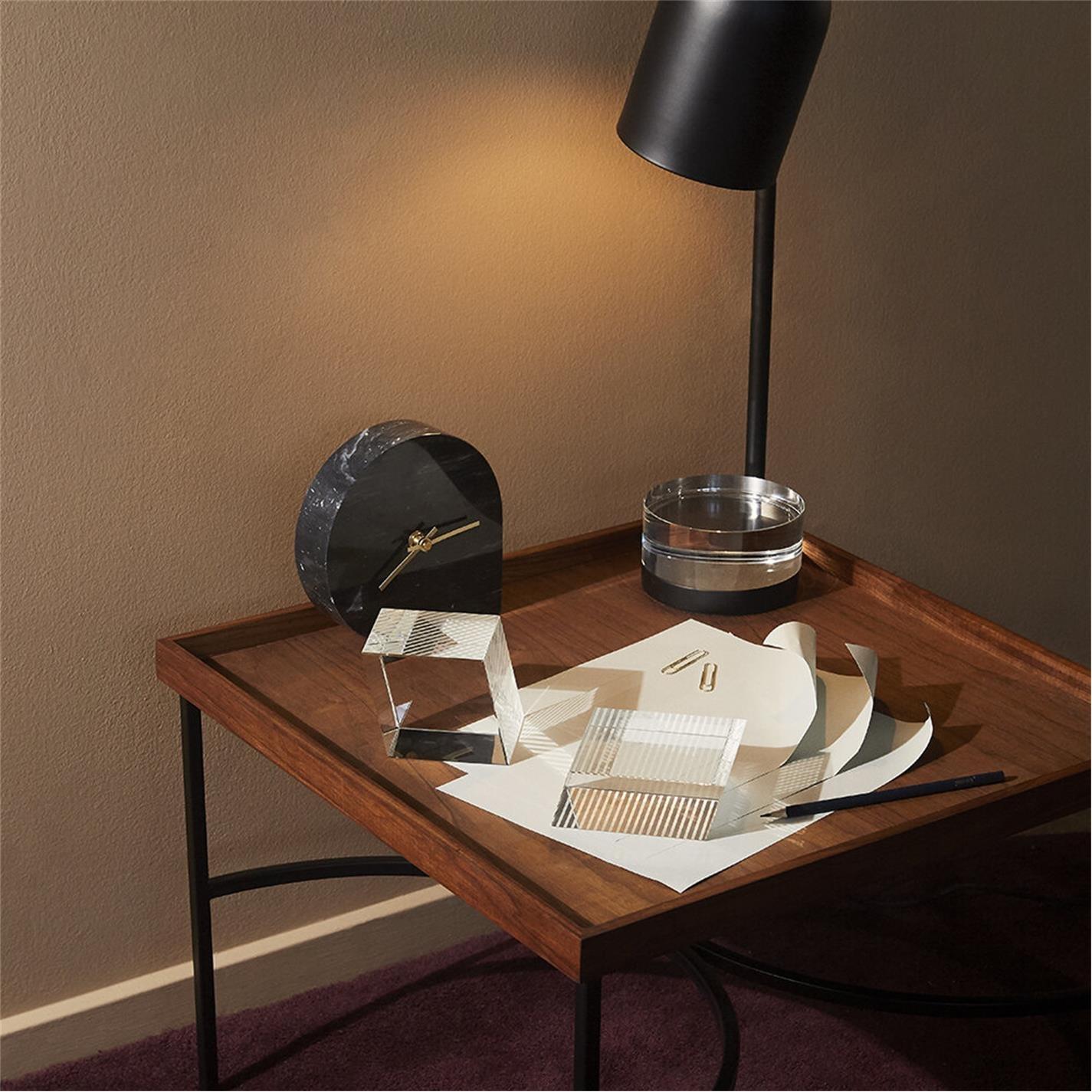 Black - AYTM - Stilla Marble Clock - 2