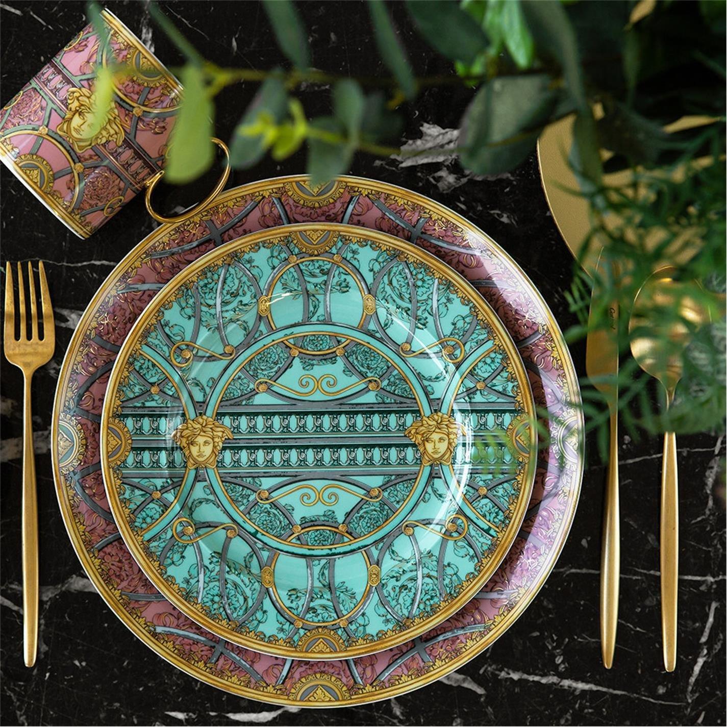 Pink - Versace Home - La Scala Del Palazzo Mug - 3