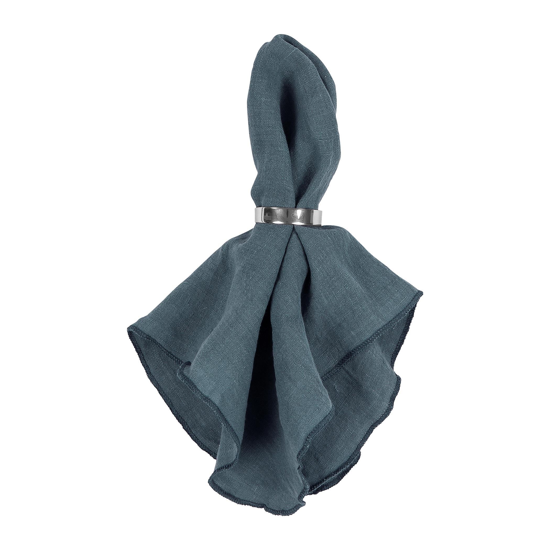Petrol Blue - Broste Copenhagen - BrosteCopenhagen Gracie Eco Friendly Napkin - 4