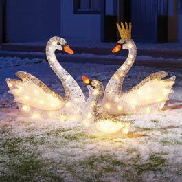 The Spirit Of Christmas SOC Set of 3 LED Swans