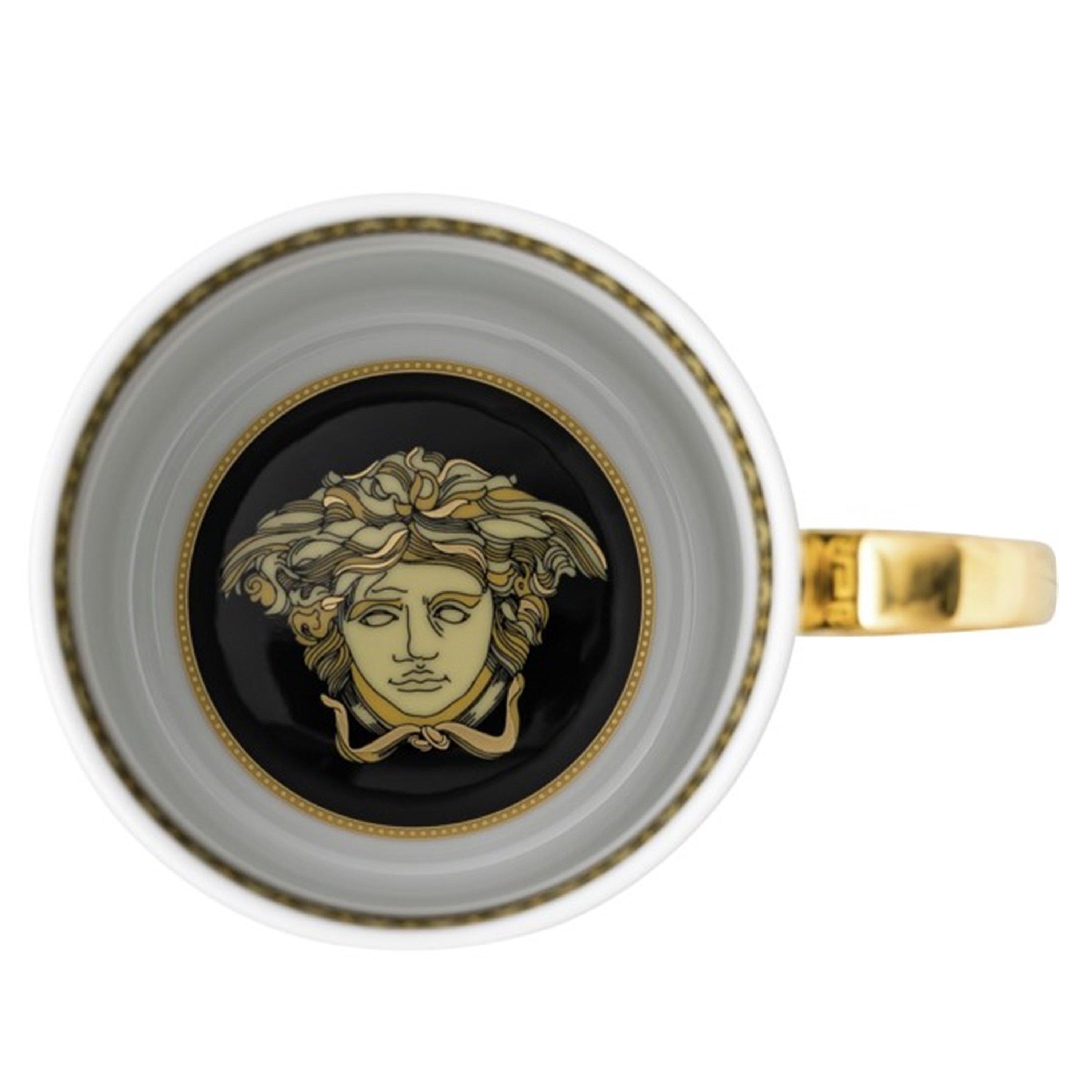 Black - Versace Home - VersaceHome Virtus Gala Mug with Handle - 3