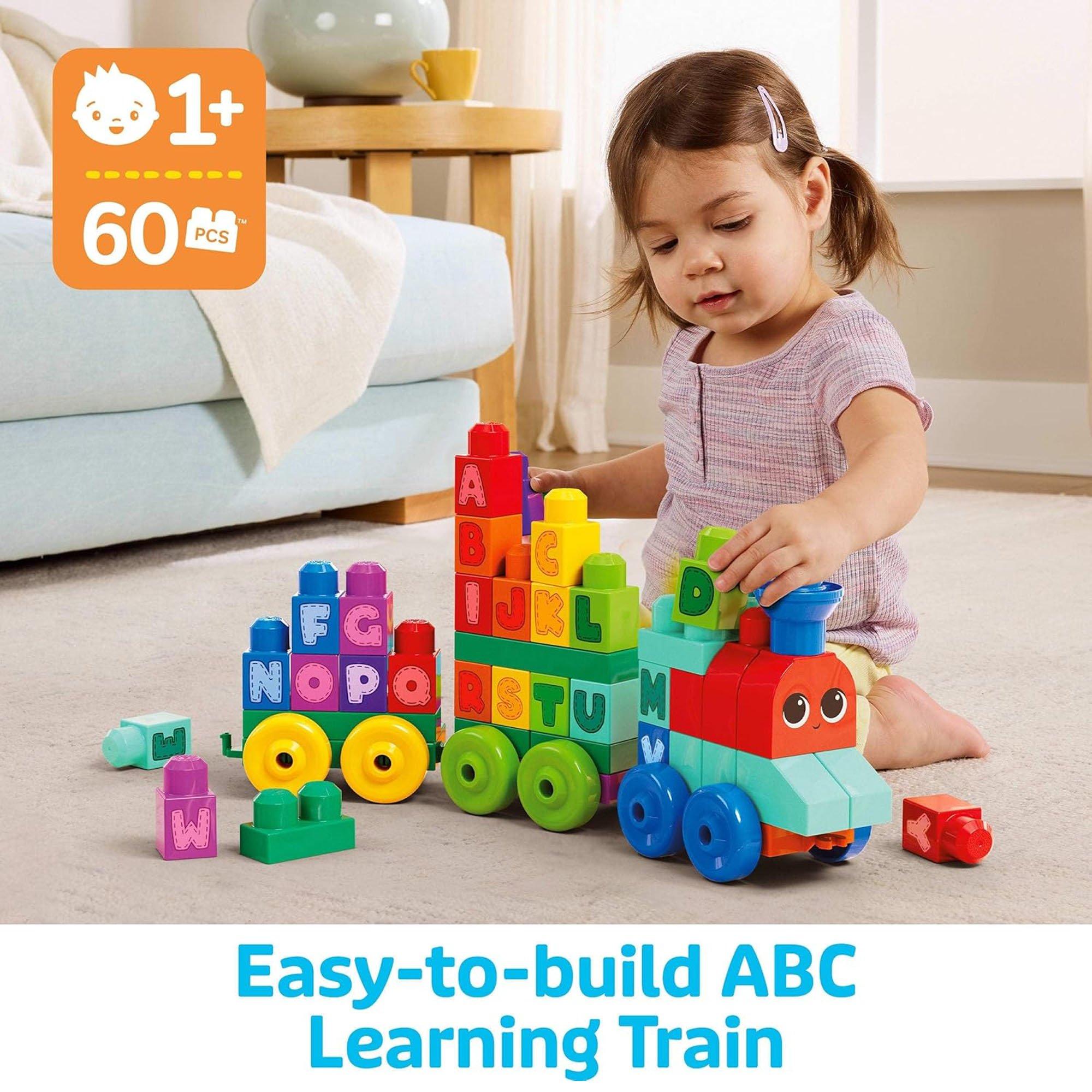 None - Mega Bloks - Mattel Mega Bloks Building Basics Abc Learning Train - 2