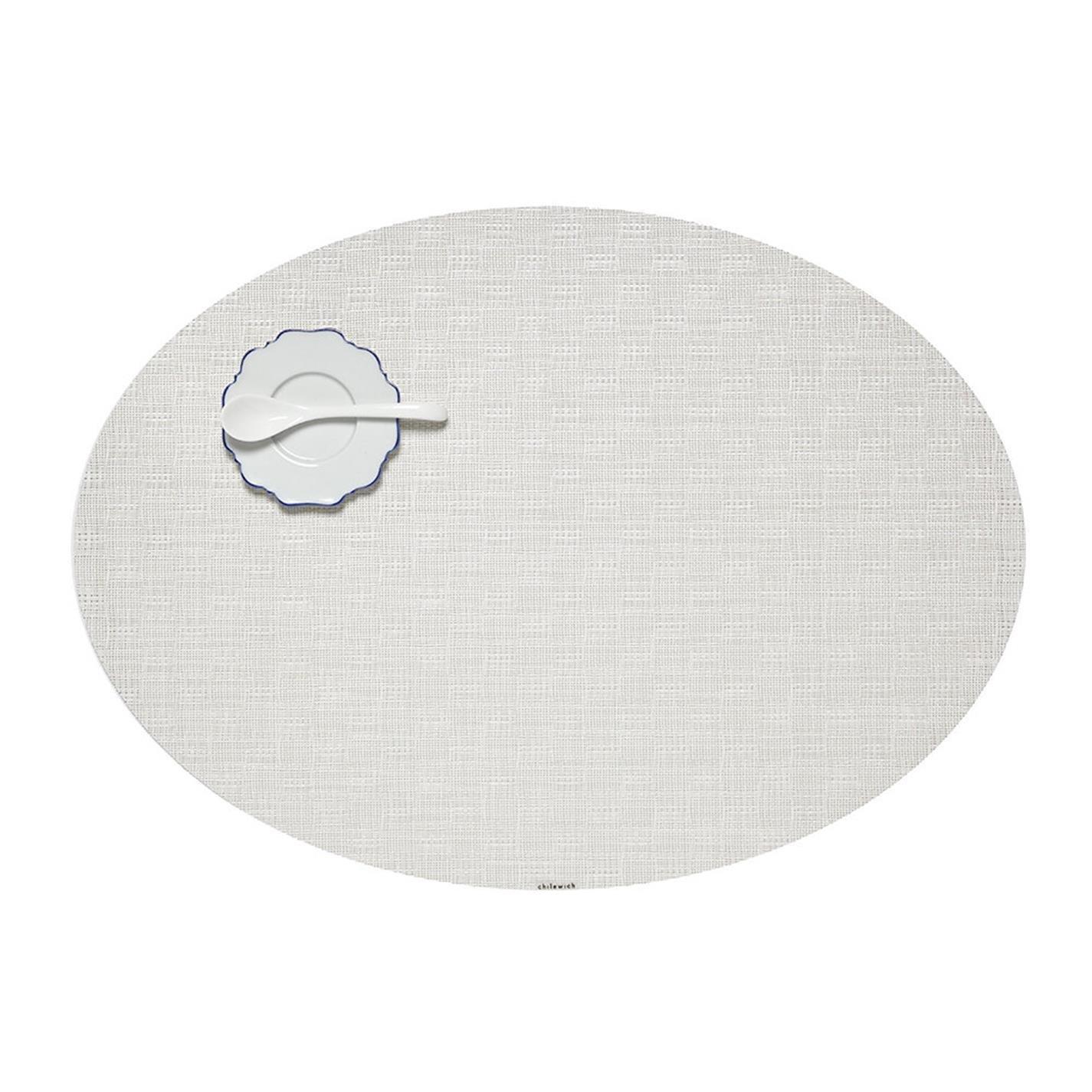 Vanilla - Chilewich - Bay Weave Oval Placemat - 1