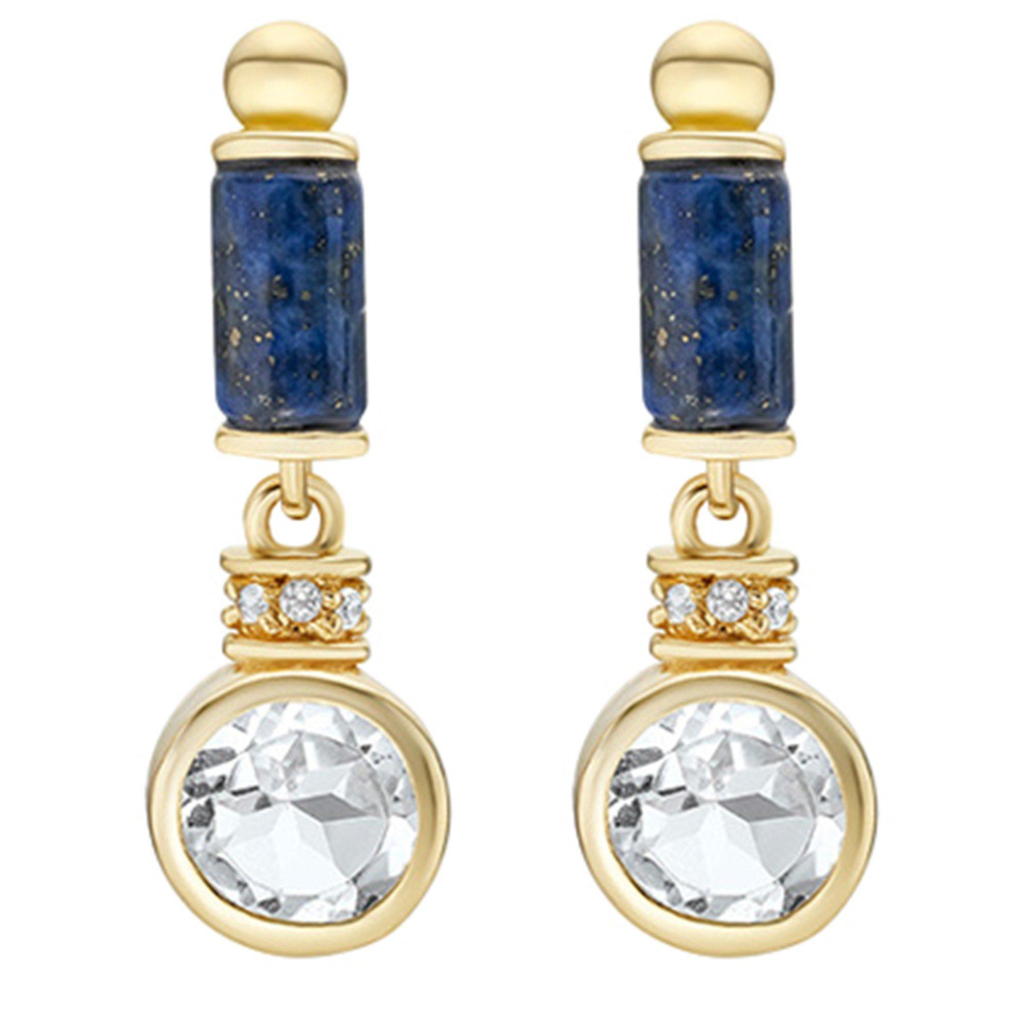 BLUE - V Jewellery - LAPIS MINI DROP EARRINGS