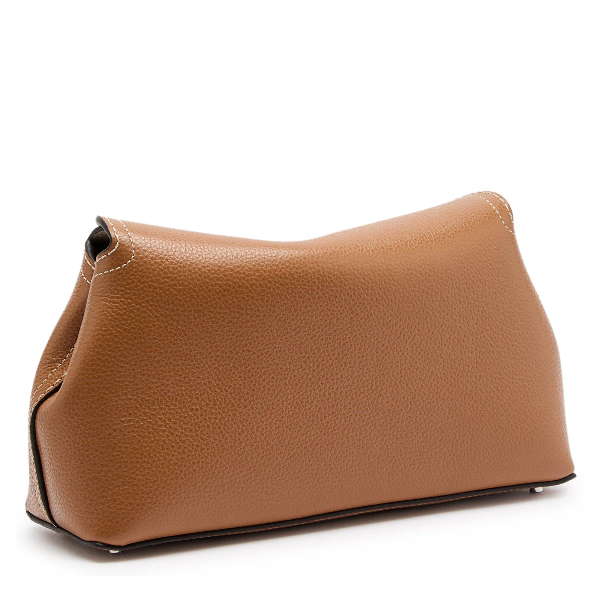 CAMEL - Toteme - T LOCK CLUTCH GRAIN LEATHER - 2