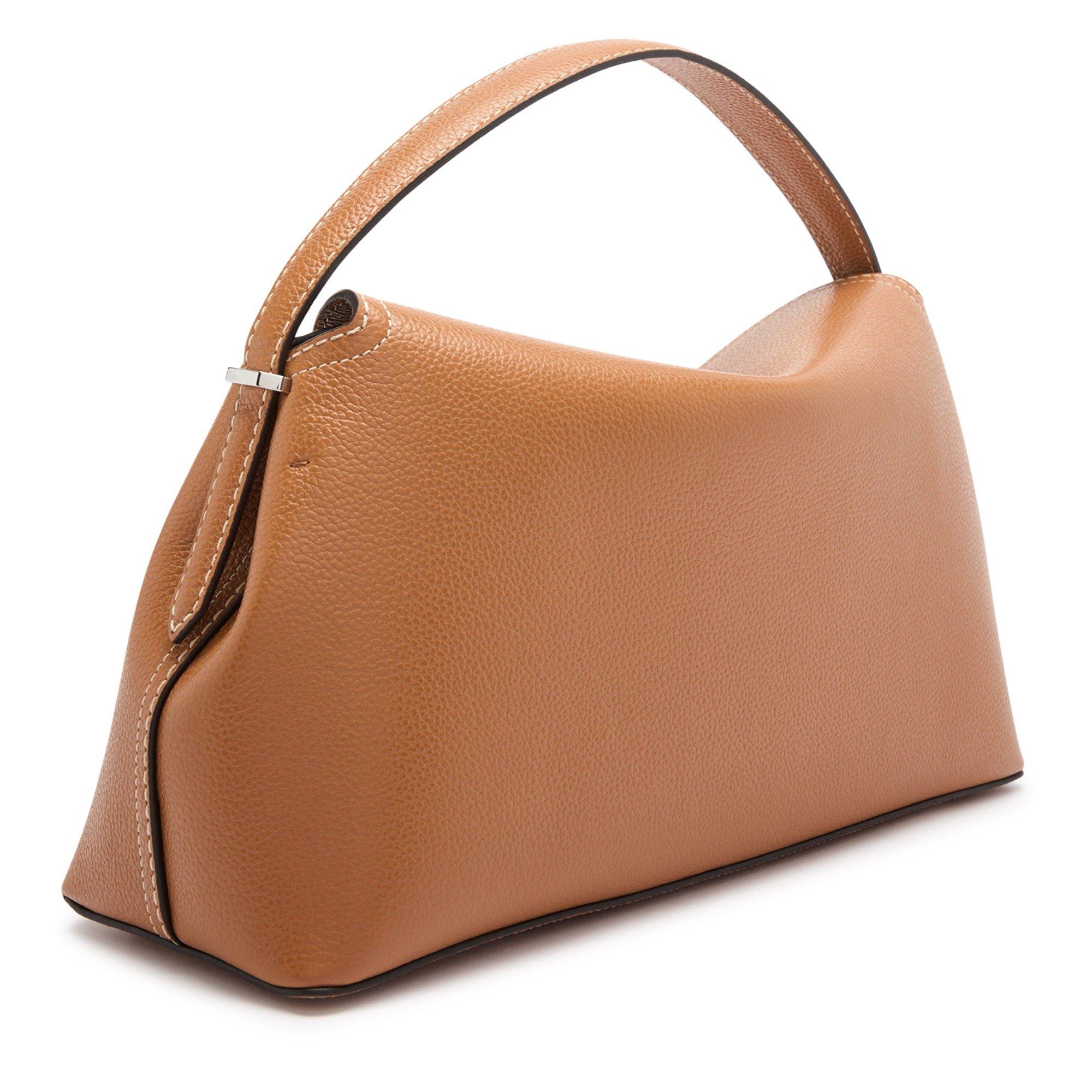 CAMEL - Toteme - T LOCK TOP HANDLE GRAIN LEATHE - 2