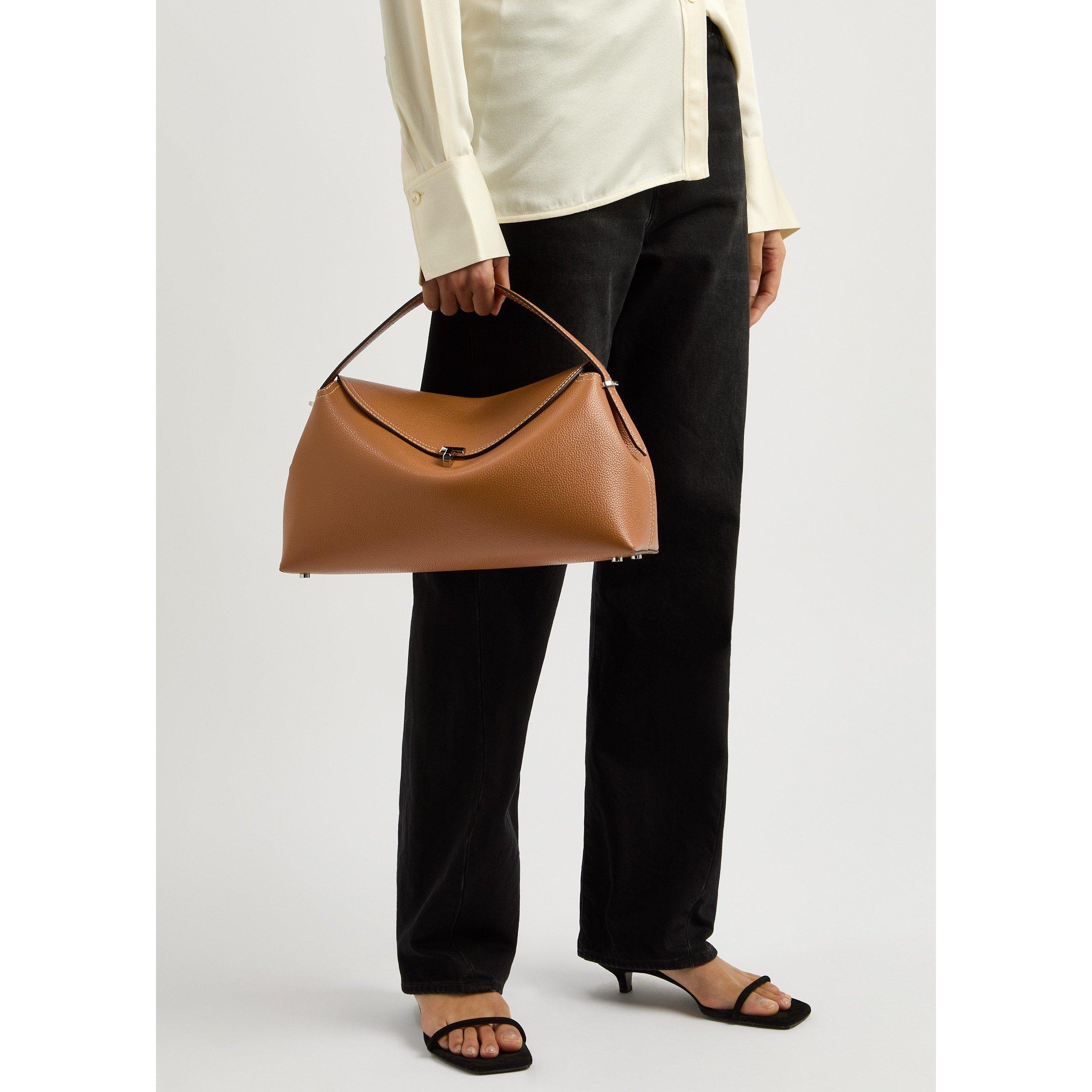 CAMEL - Toteme - T LOCK TOP HANDLE GRAIN LEATHE - 3