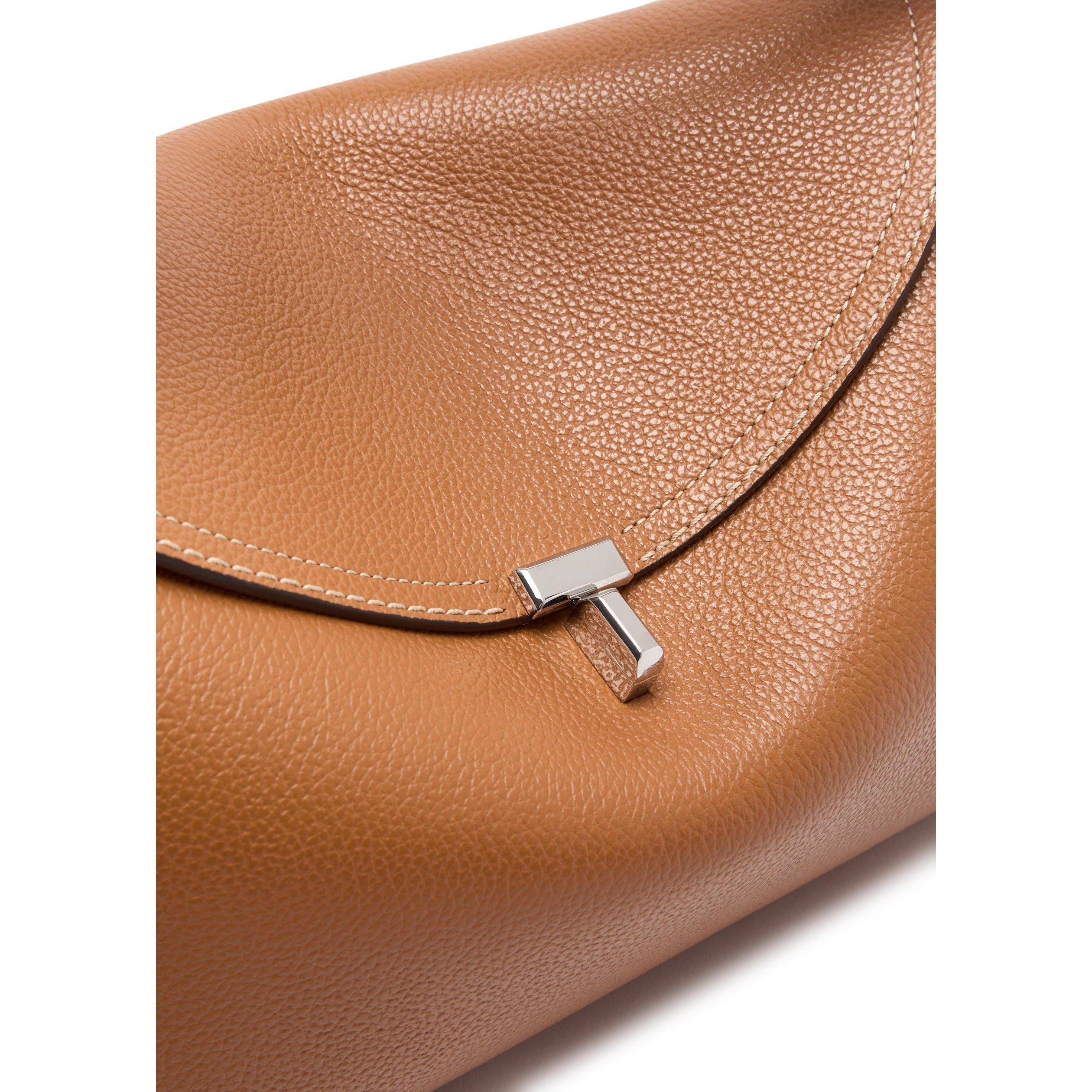 CAMEL - Toteme - T LOCK TOP HANDLE GRAIN LEATHE - 4