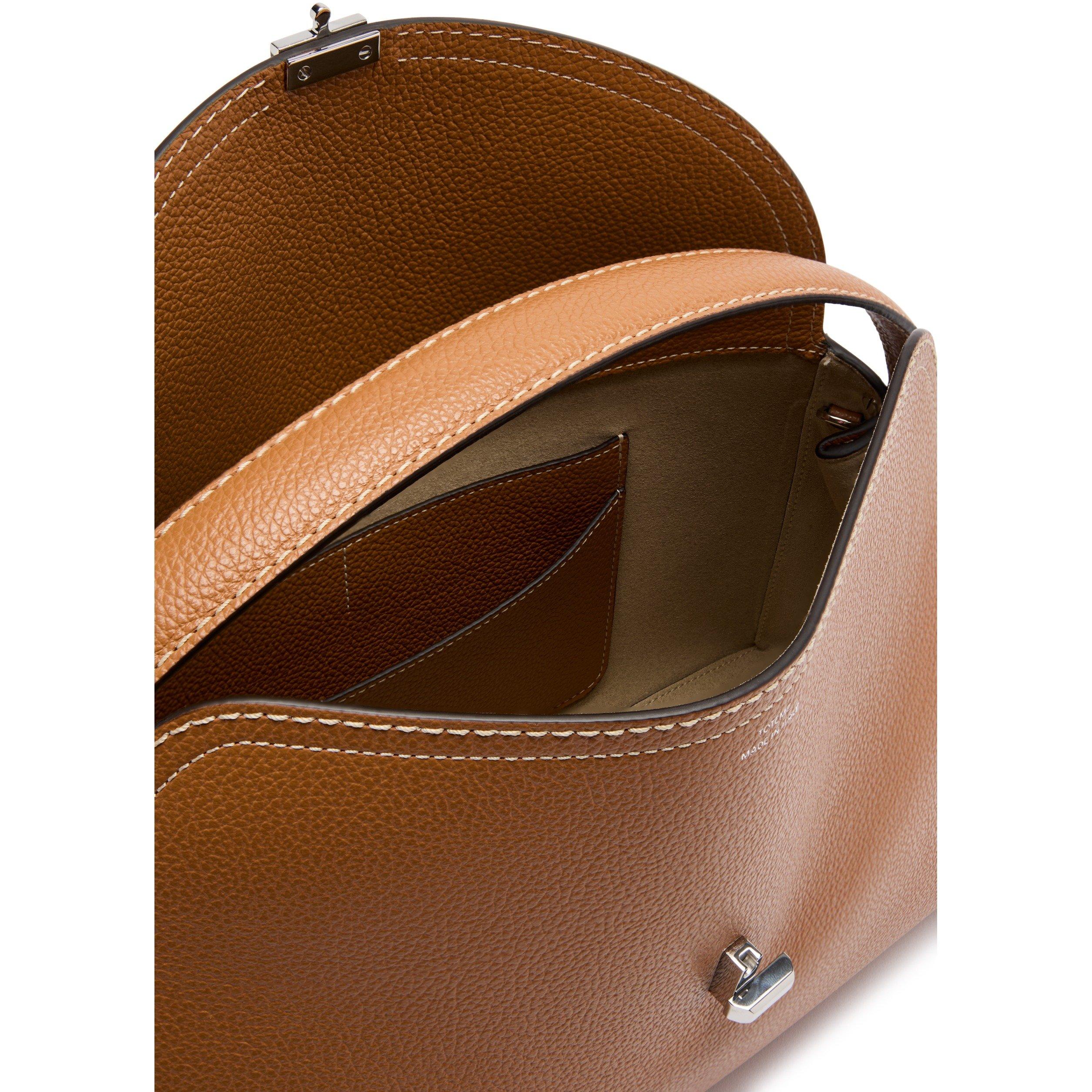 CAMEL - Toteme - T LOCK TOP HANDLE GRAIN LEATHE - 5