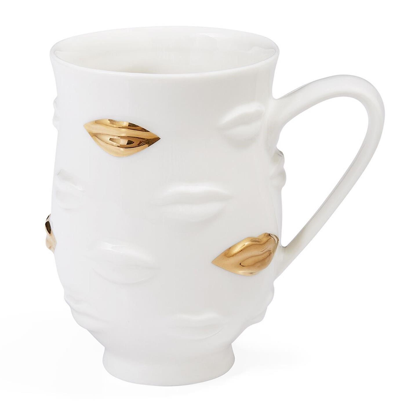 White - Jonathan Adler - Gilded Muse Gala Mug - 1