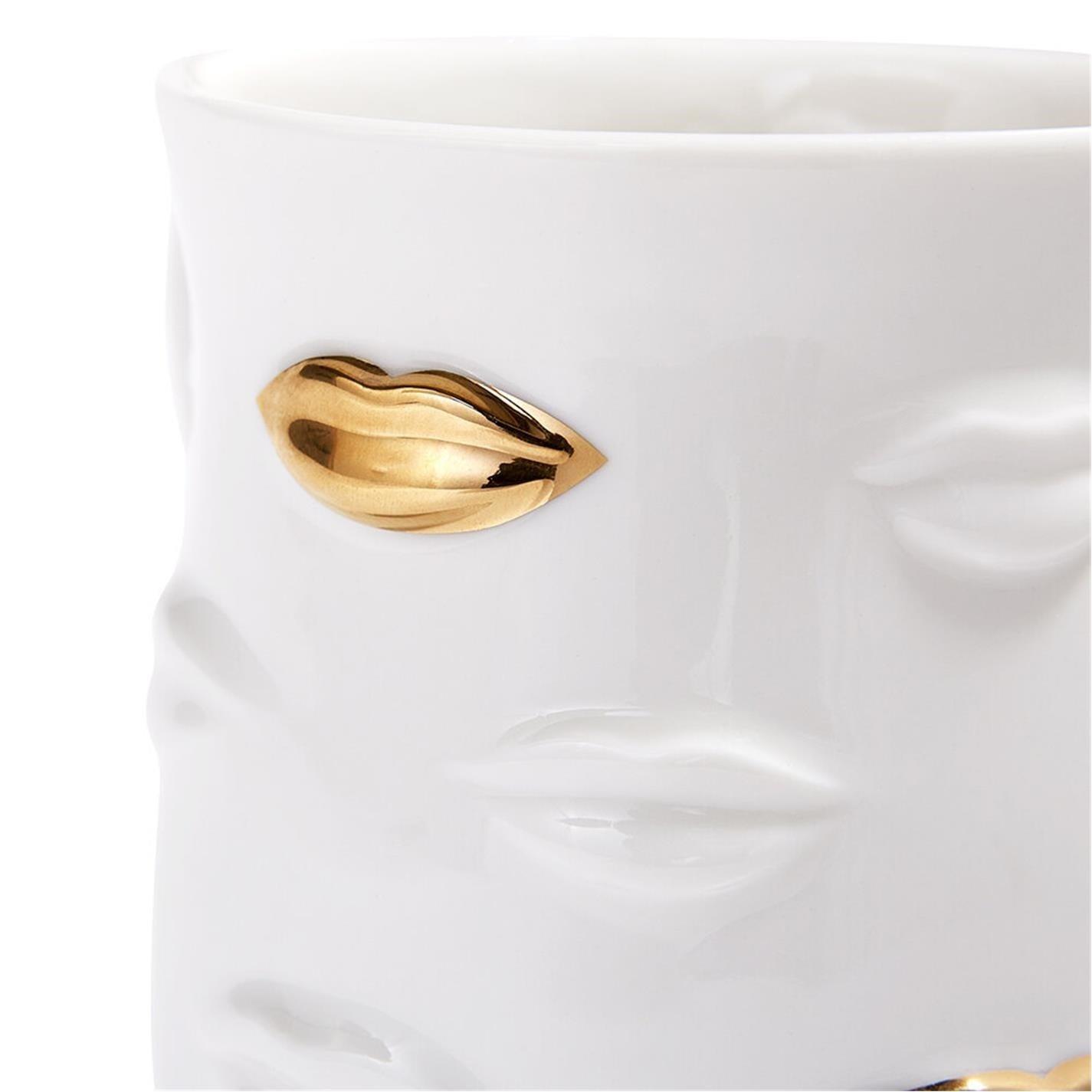 White - Jonathan Adler - Gilded Muse Gala Mug - 2