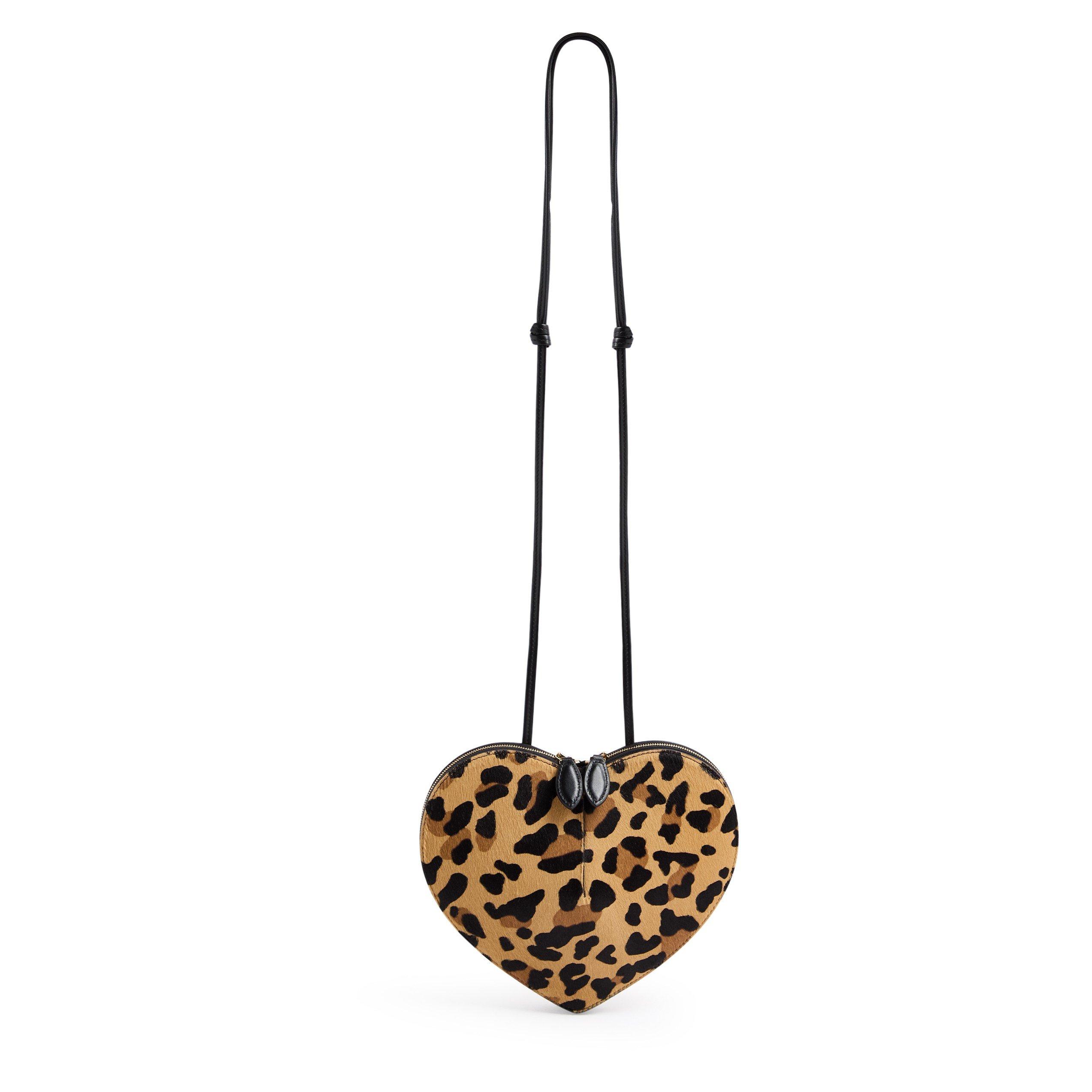 Alaia LE COEUR LEOPARD CROSSBODY