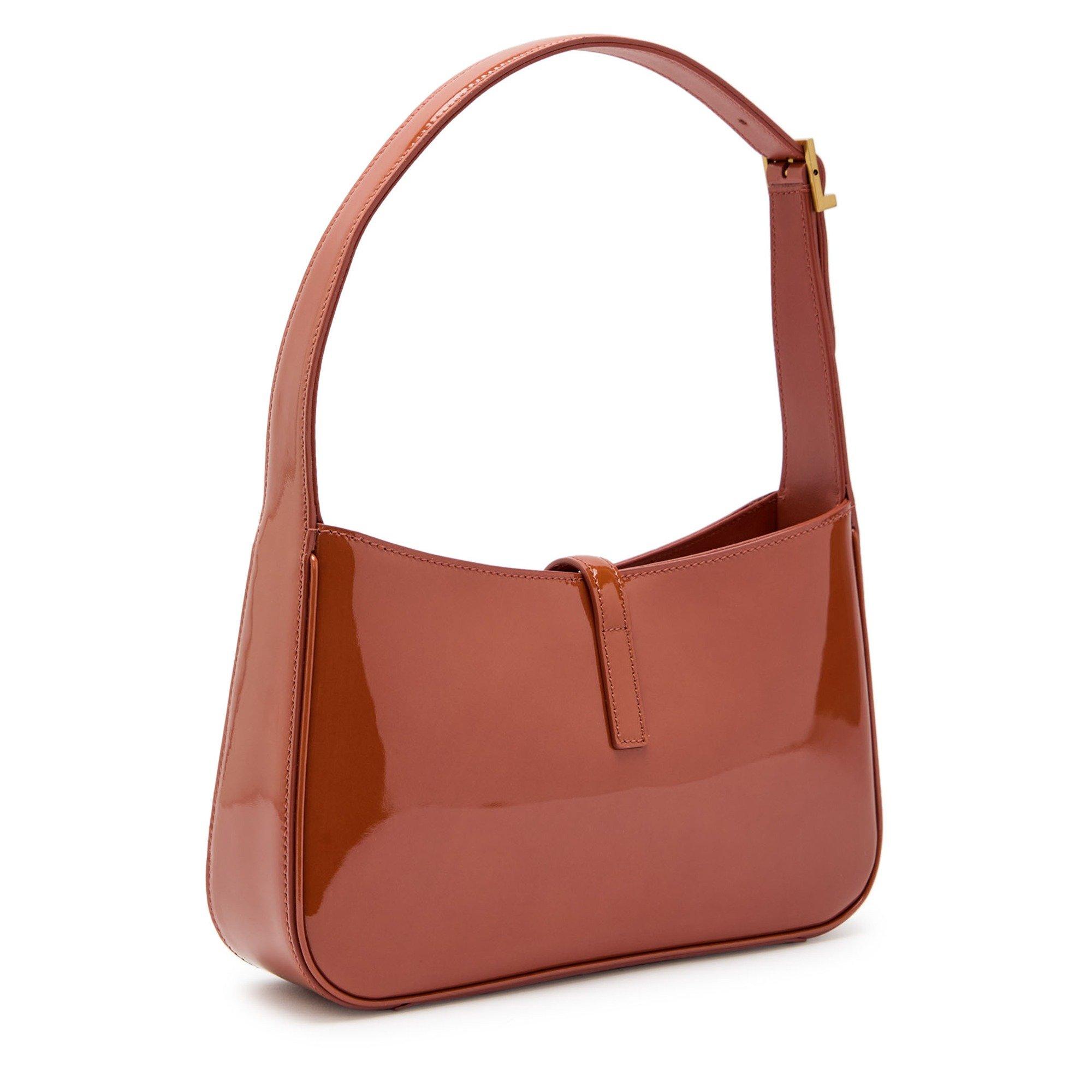 DARK PINK - Saint Laurent - 5 A 7 PATENT BAG - 2