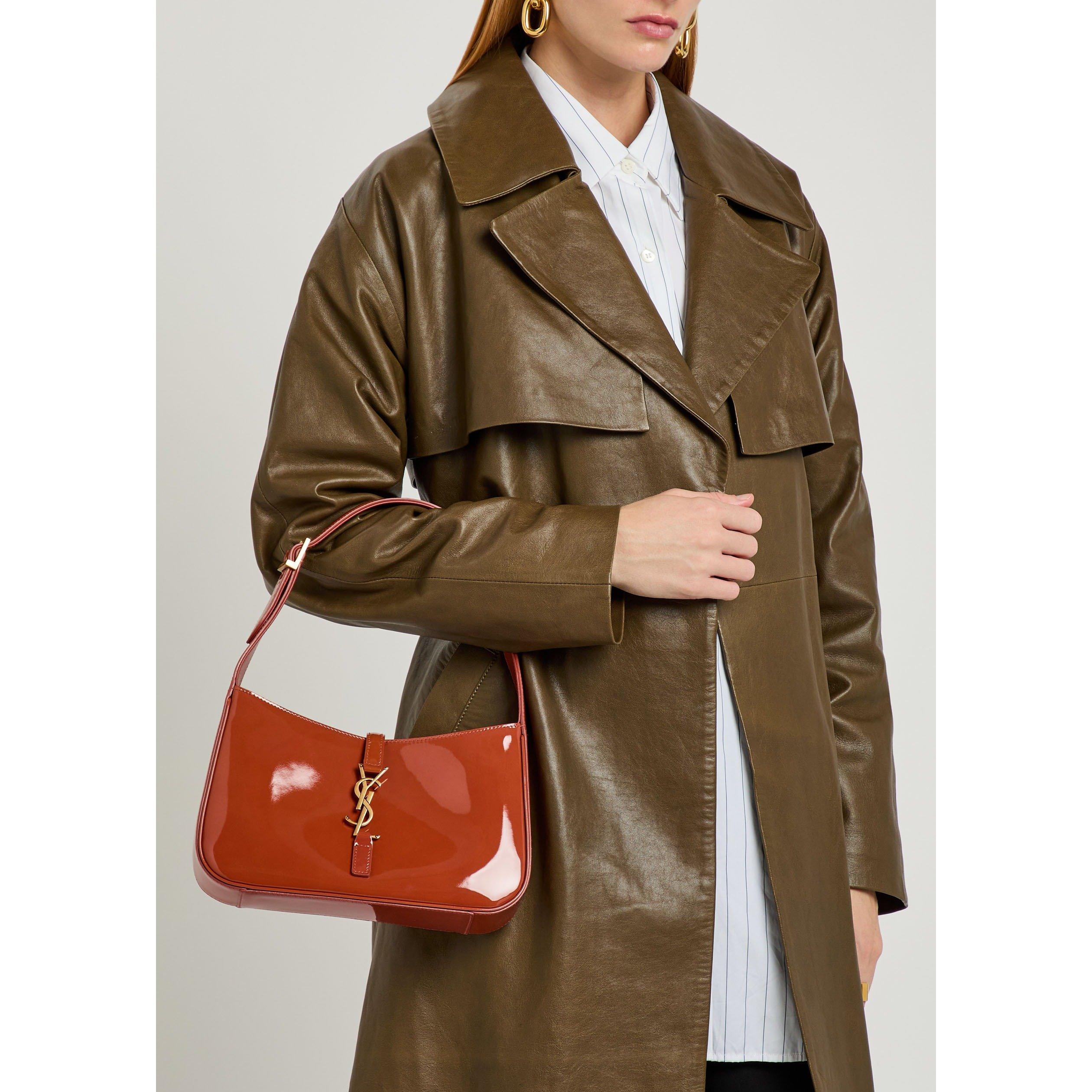 DARK PINK - Saint Laurent - 5 A 7 PATENT BAG - 3
