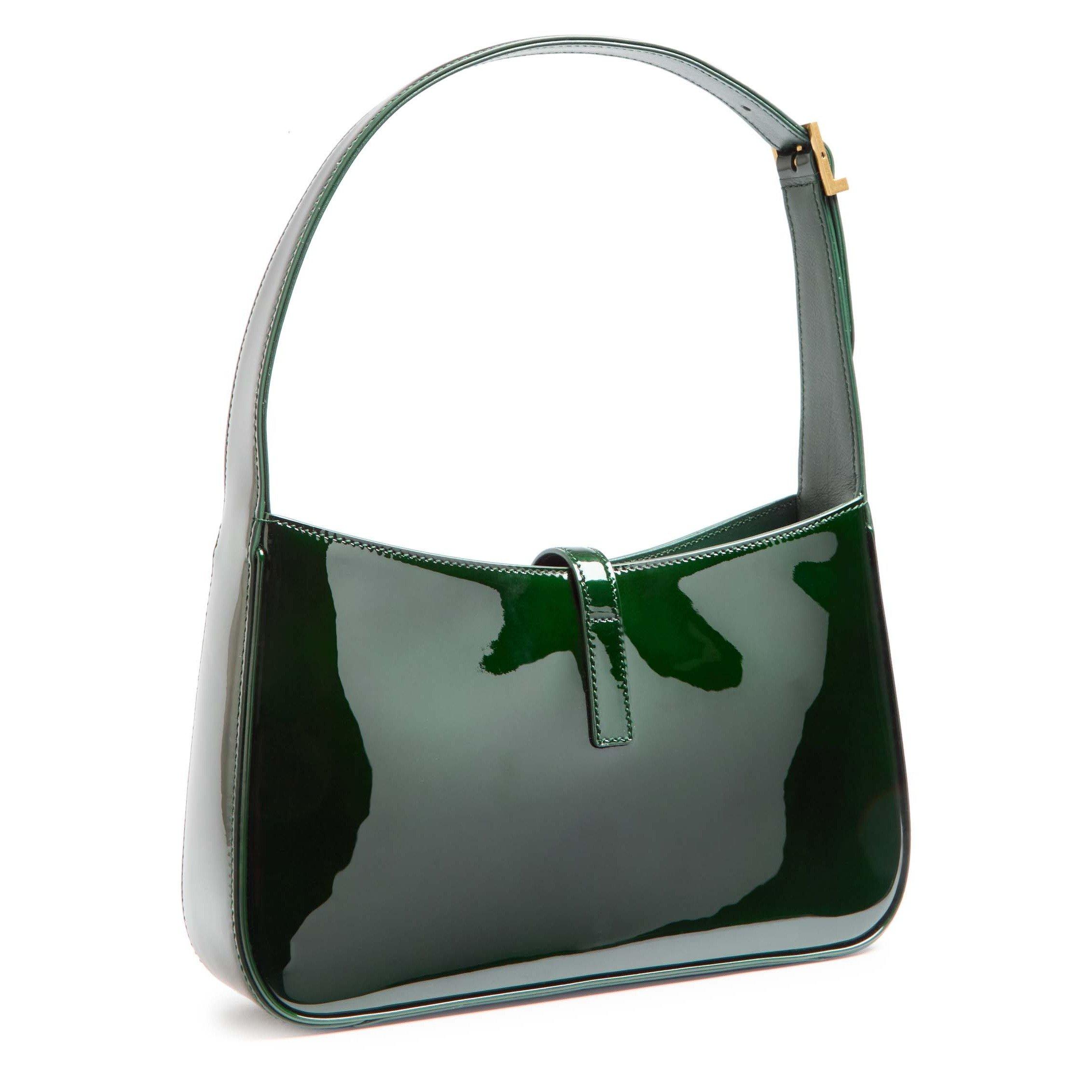 DARK GREEN - Saint Laurent - 5 A 7 PATENT BAG - 2