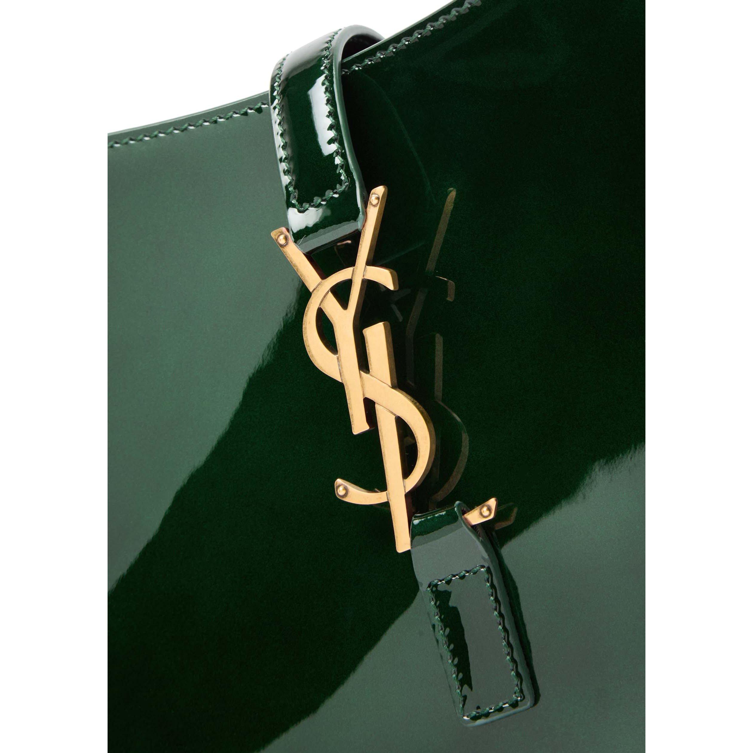 DARK GREEN - Saint Laurent - 5 A 7 PATENT BAG - 4
