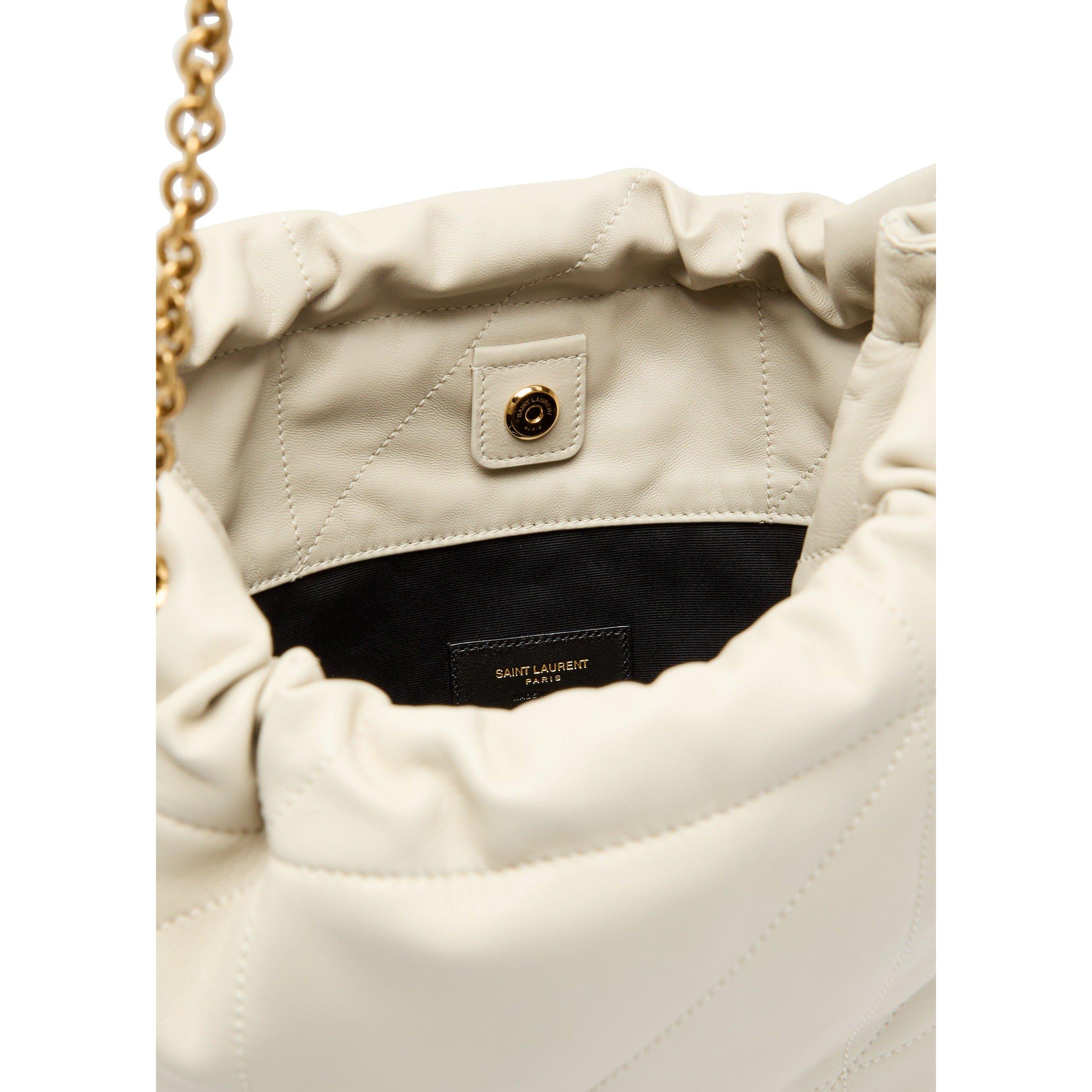WHITE - Saint Laurent - JAMIE 4.3 QUILTED BUCKET BAG - 5