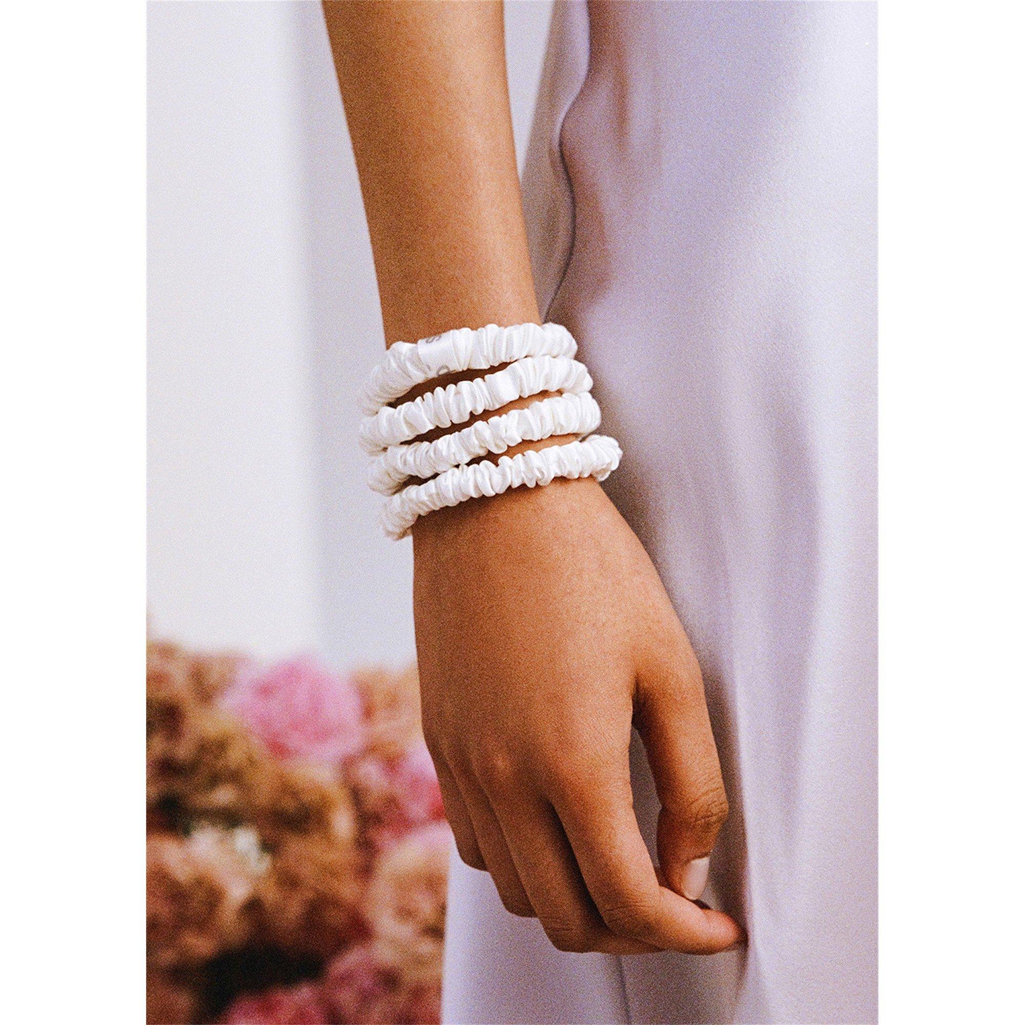 Not Applicable - Slip - SKINNY SCRUNCHIES - WHITE - 4