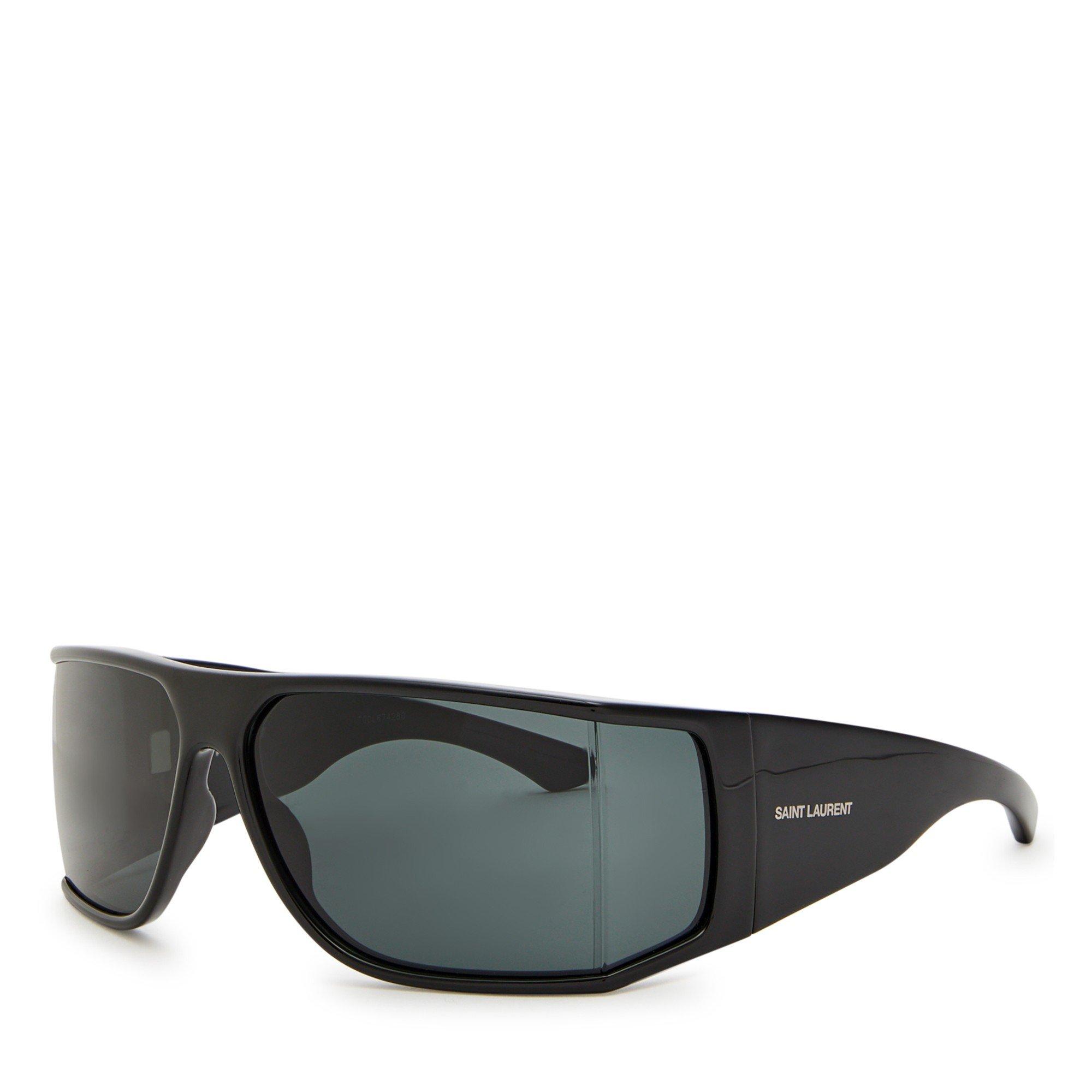 BLACK - Saint Laurent - SL F ACETATE SL LOGO MASK