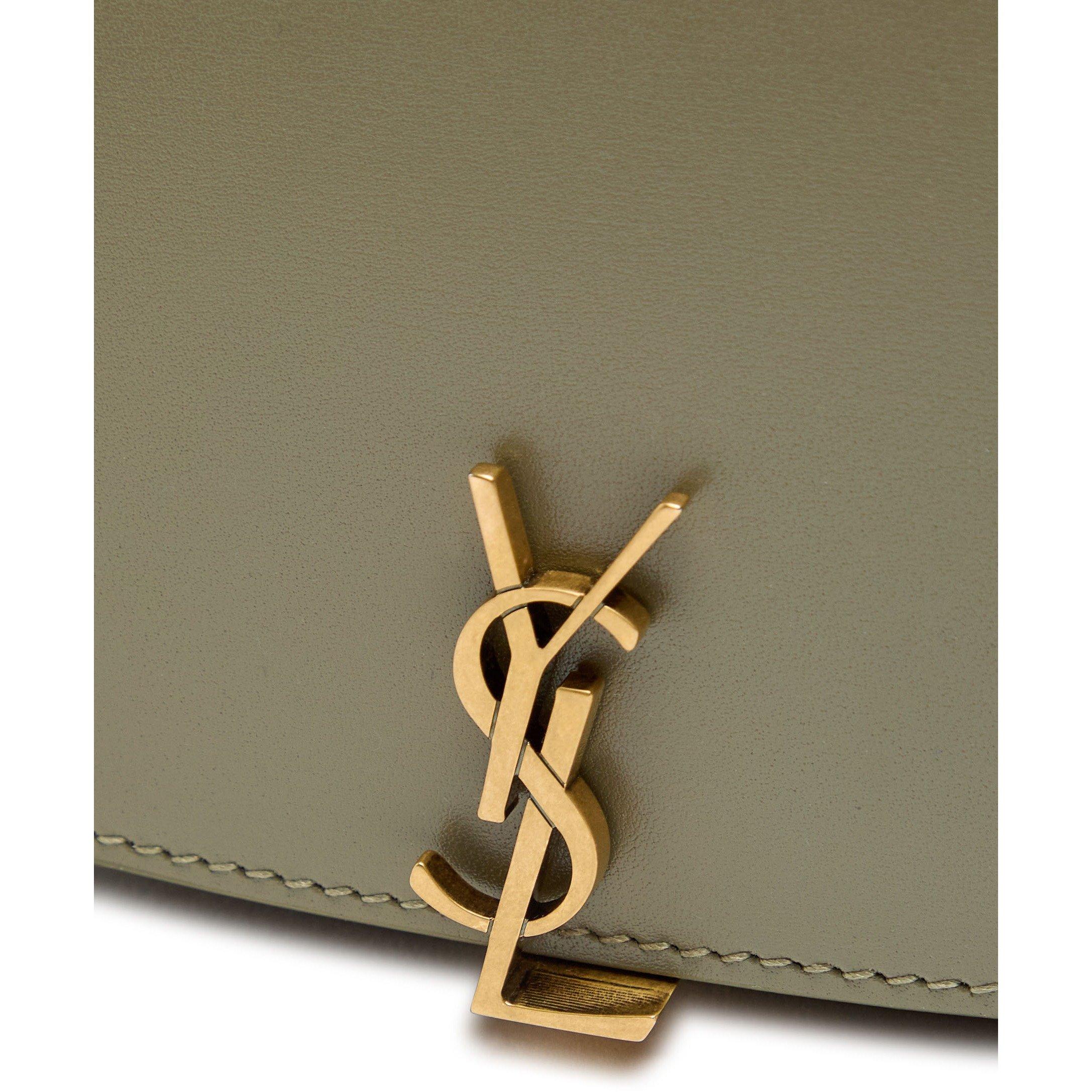 GREEN - Saint Laurent - DEMI LUNE LOGO BAG - 4