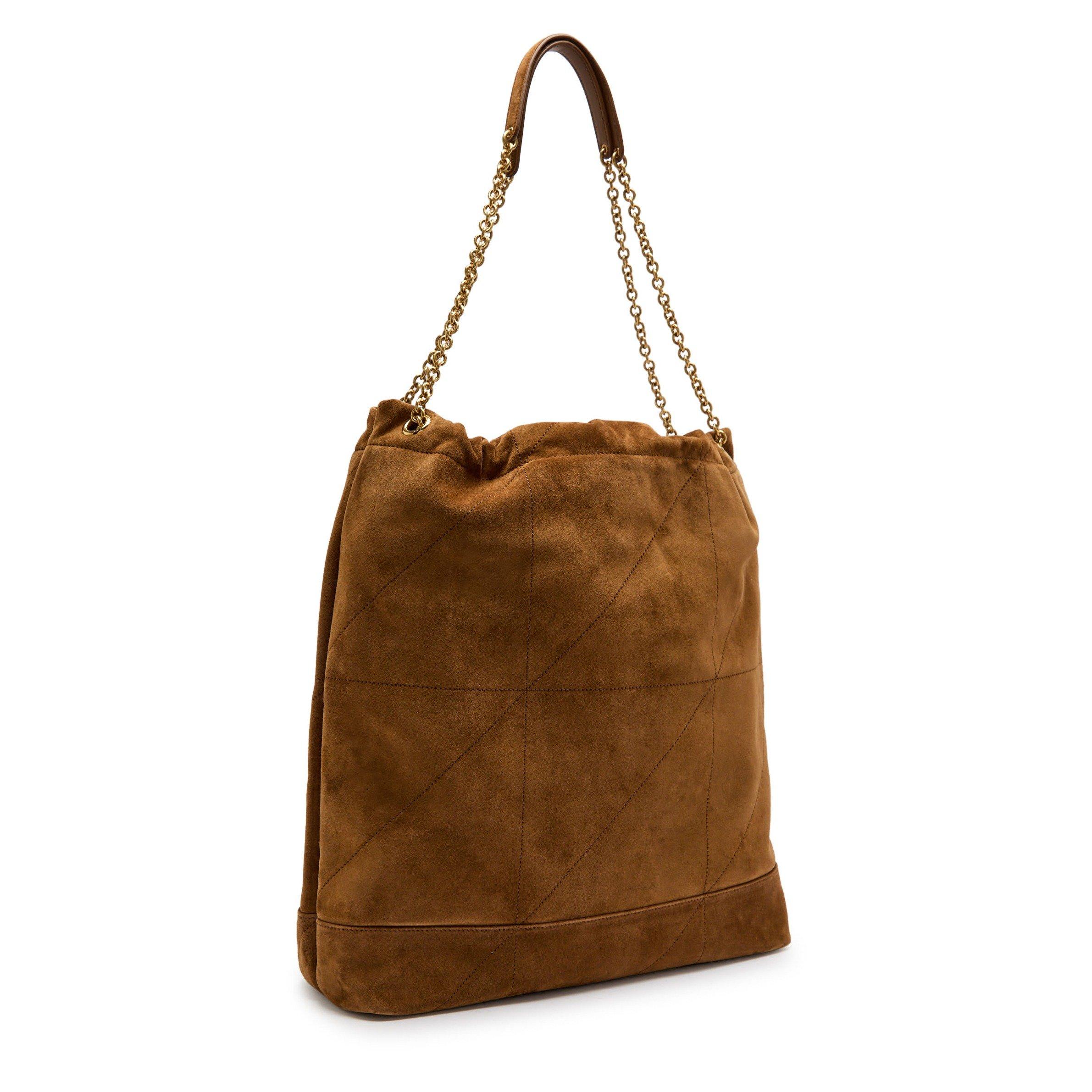 BROWN - Saint Laurent - JAMIE 4.3 QUILTED BUCKET SUEDE - 2