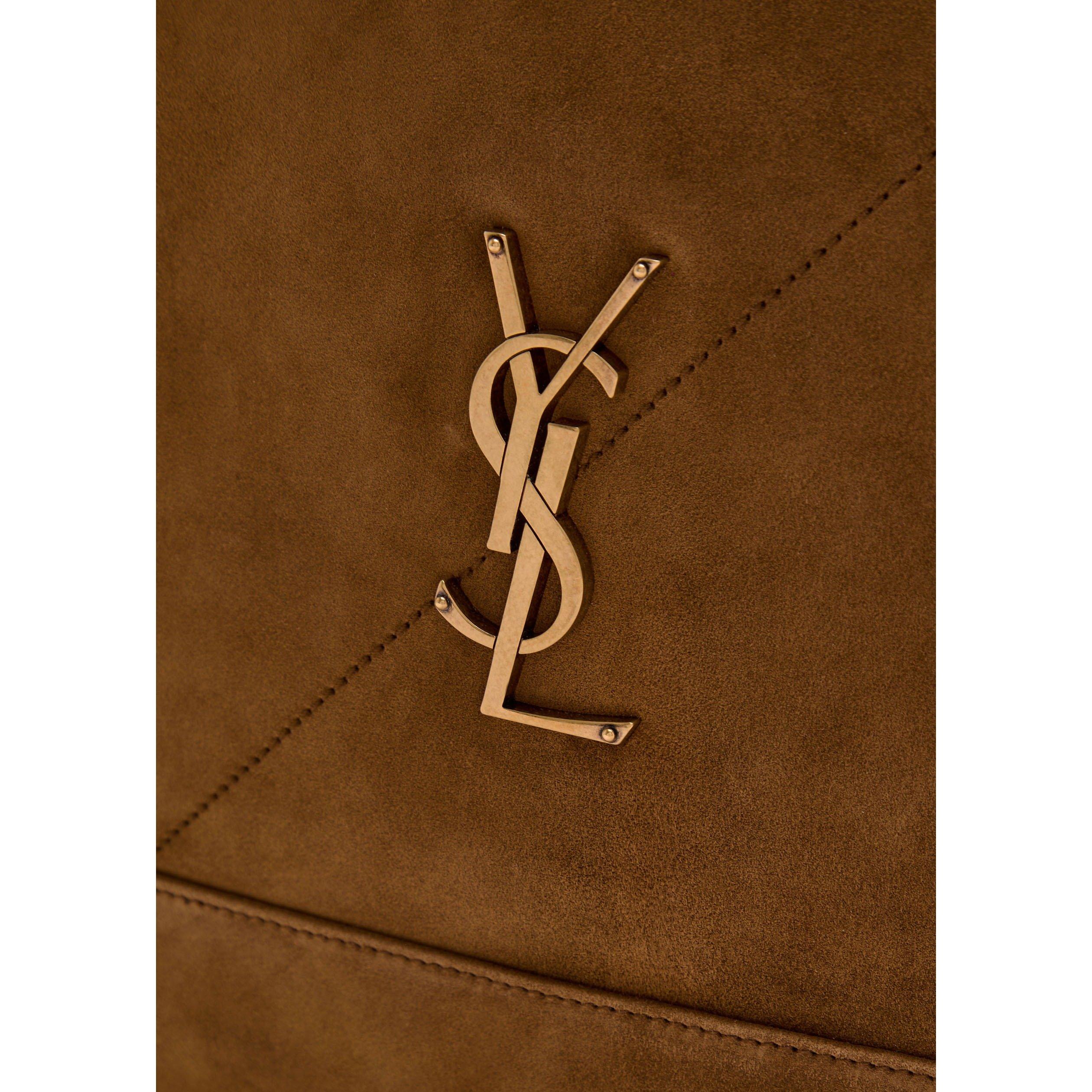 BROWN - Saint Laurent - JAMIE 4.3 QUILTED BUCKET SUEDE - 4