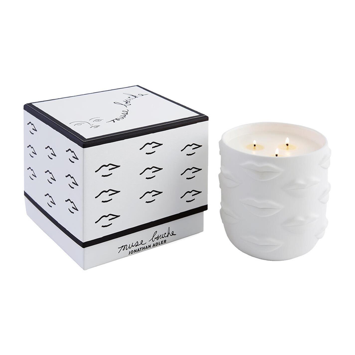 White - Jonathan Adler - JonathanAdler Muse Bouche 3 Wick Candle - 2