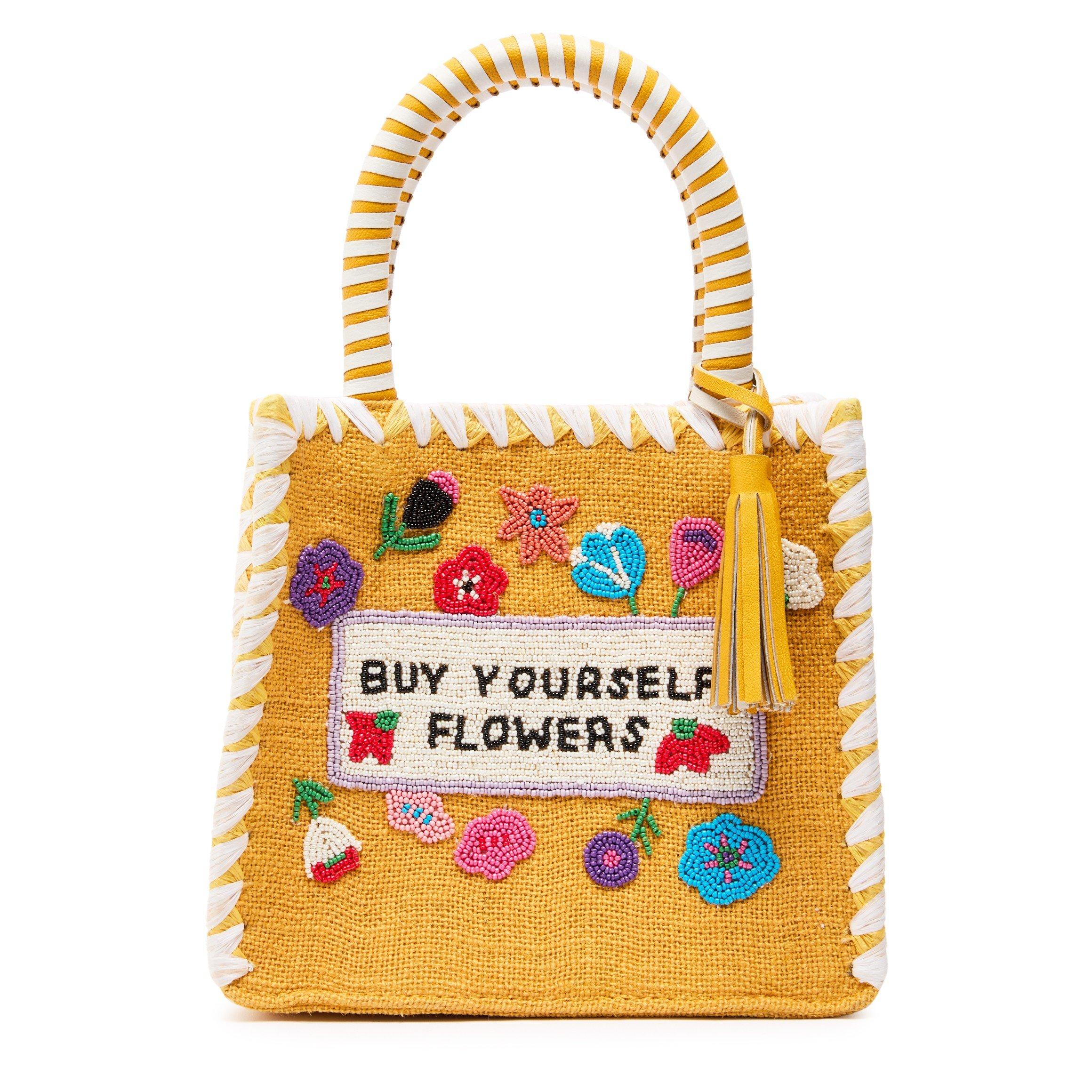 YELLOW - De Siena - BG SMALL JUTE BAG