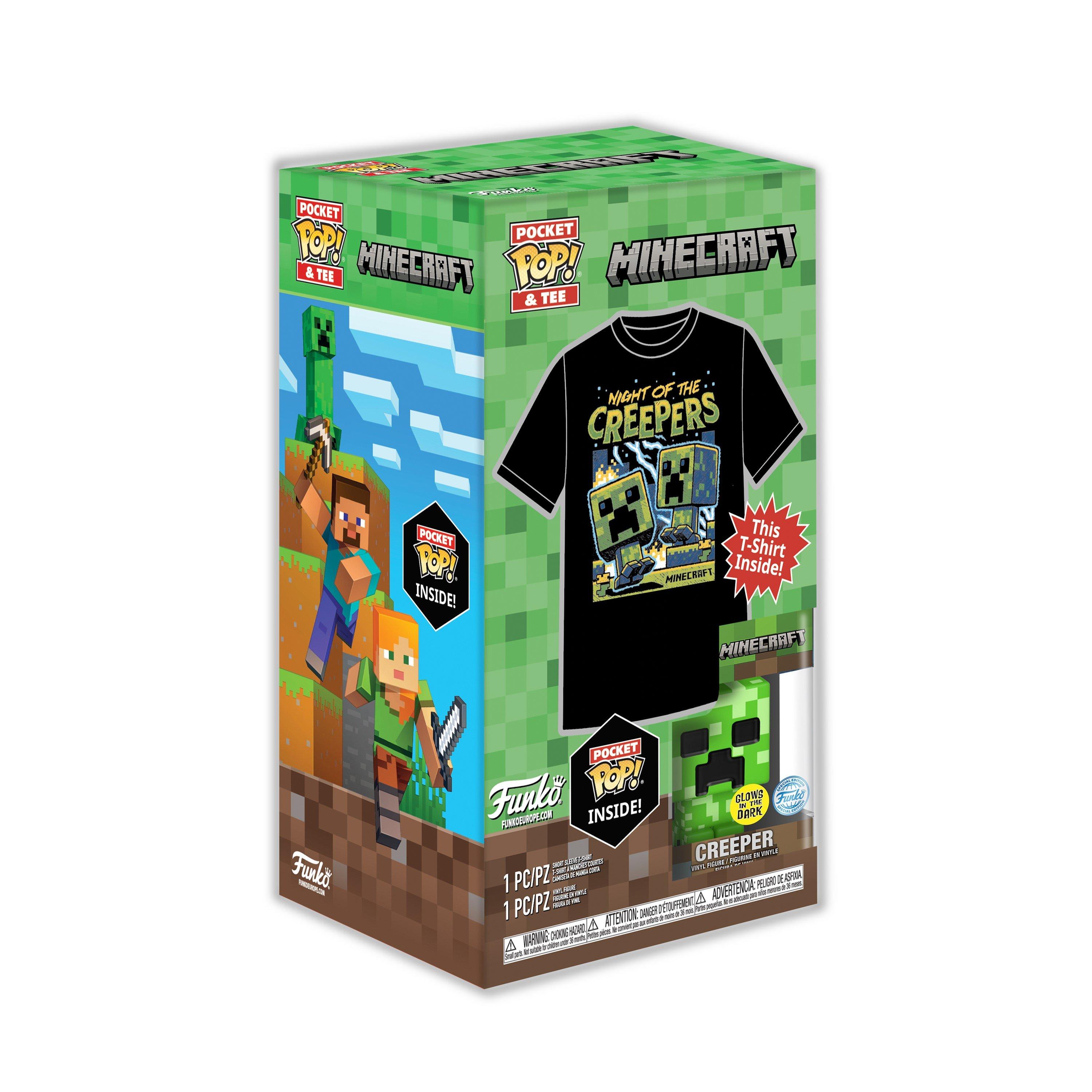 GAME Pocket POP&Tee: Minecraft- Blue Creeper (M)