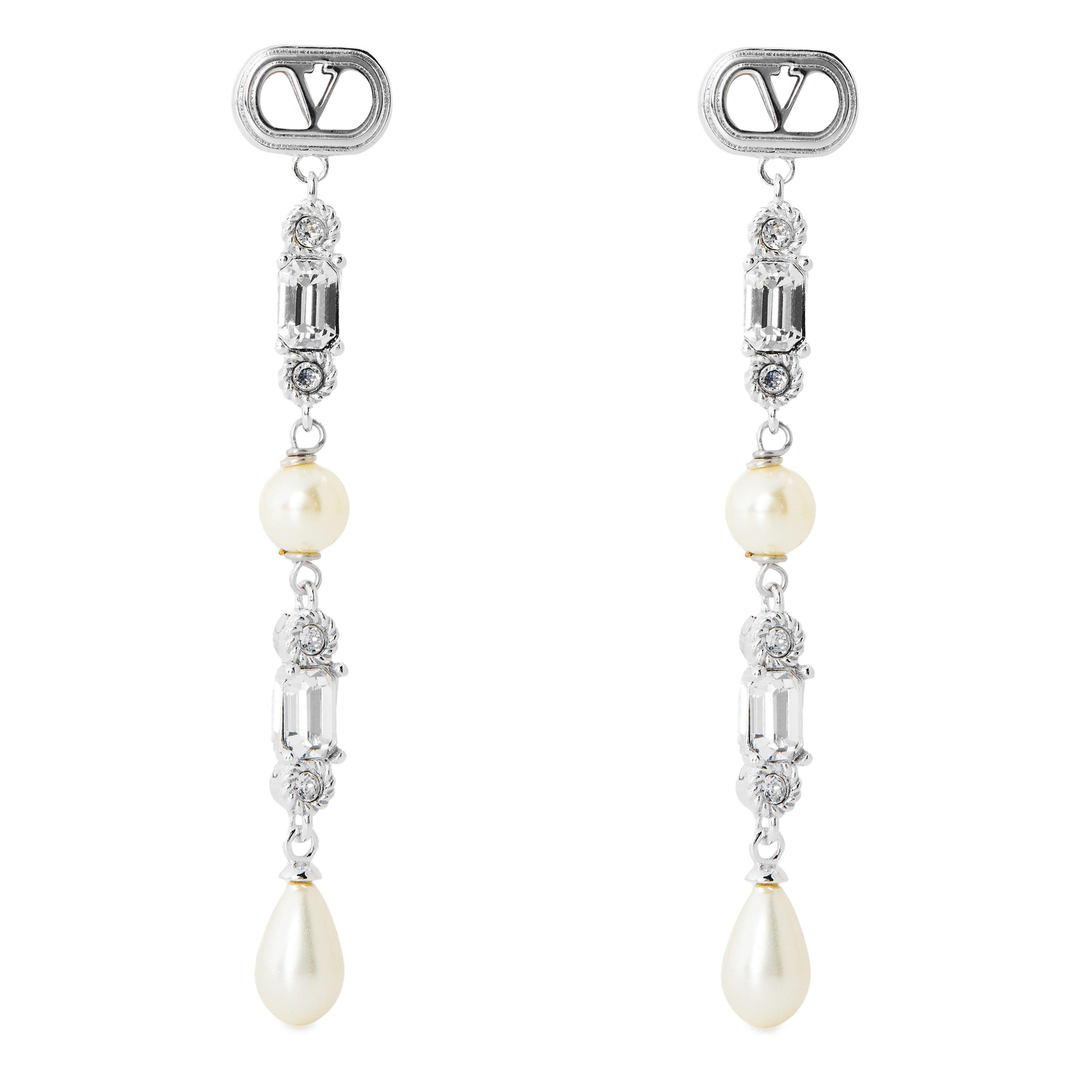 SILVER - Valentino - EARRINGS  OVALETTE  MET - 1