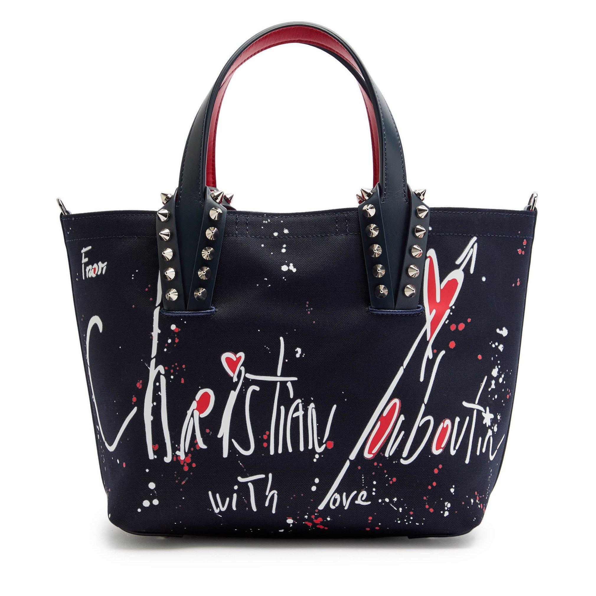 NAVY - Christian Louboutin - CABATA BEACH MINI CANVAS BAG - 1