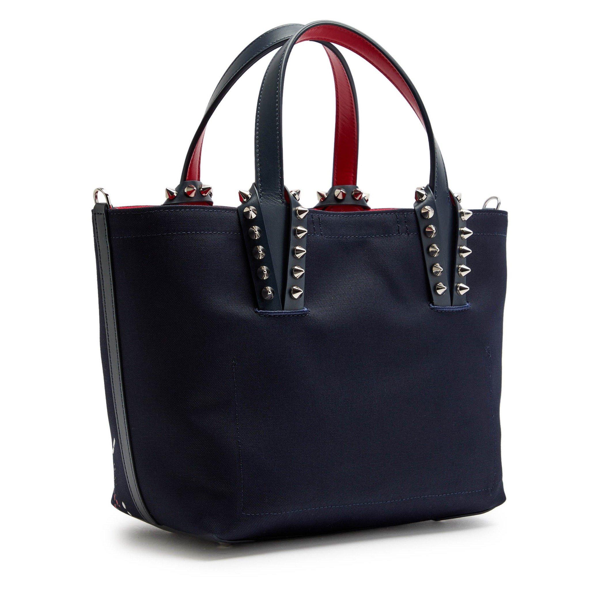 NAVY - Christian Louboutin - CABATA BEACH MINI CANVAS BAG - 2