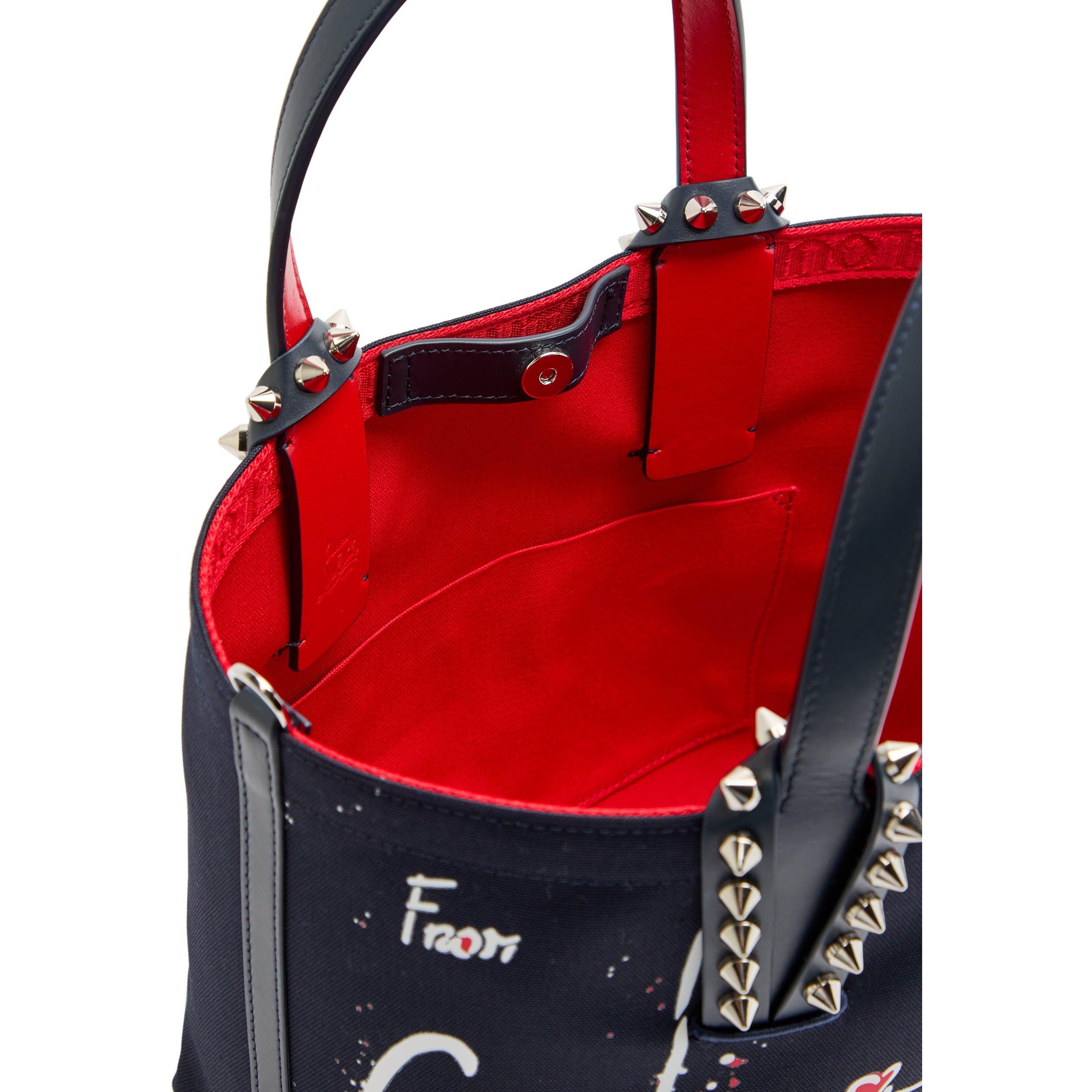 NAVY - Christian Louboutin - CABATA BEACH MINI CANVAS BAG - 5