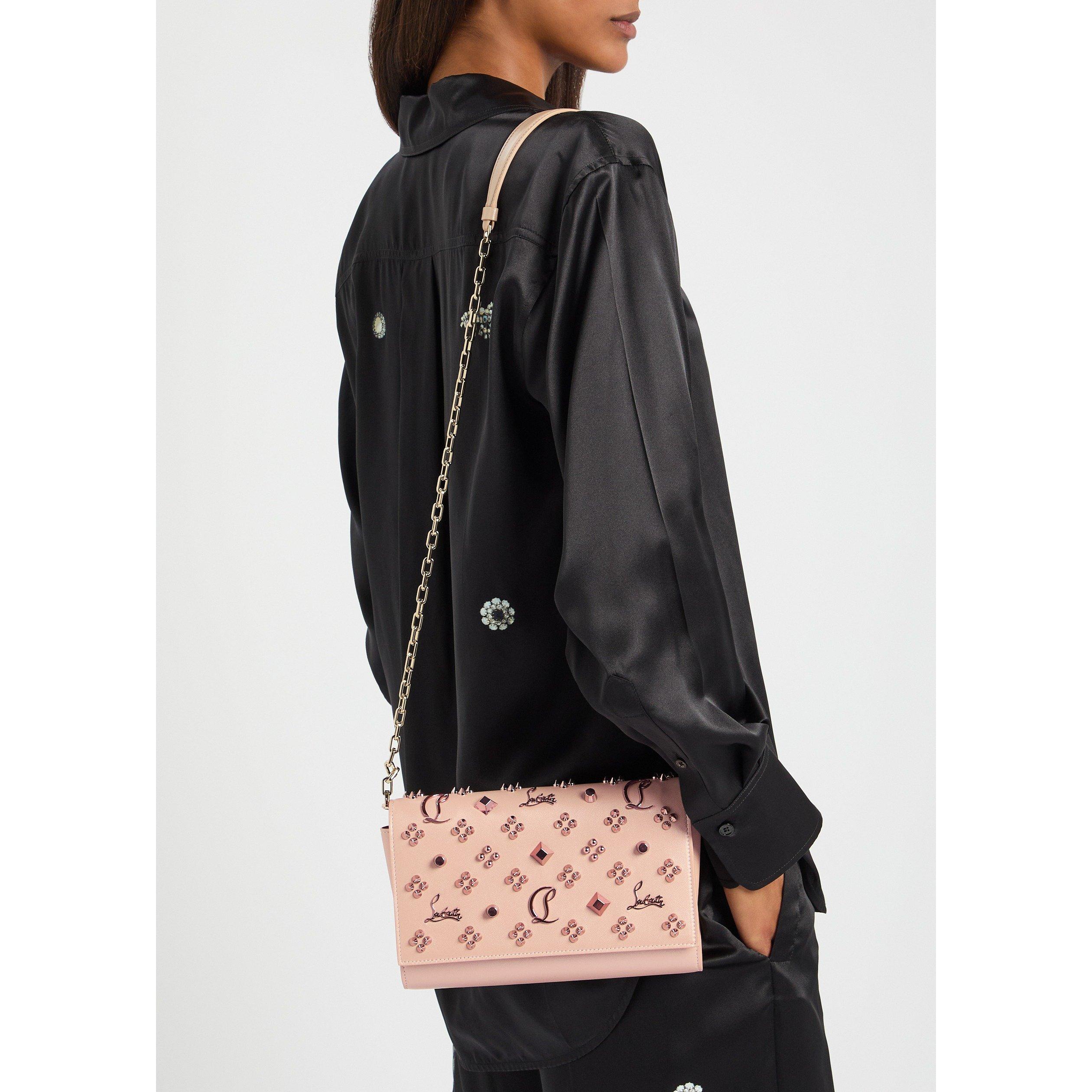 TAN - Christian Louboutin - PALOMA CLUTCH LOUBINTHESKY - 6