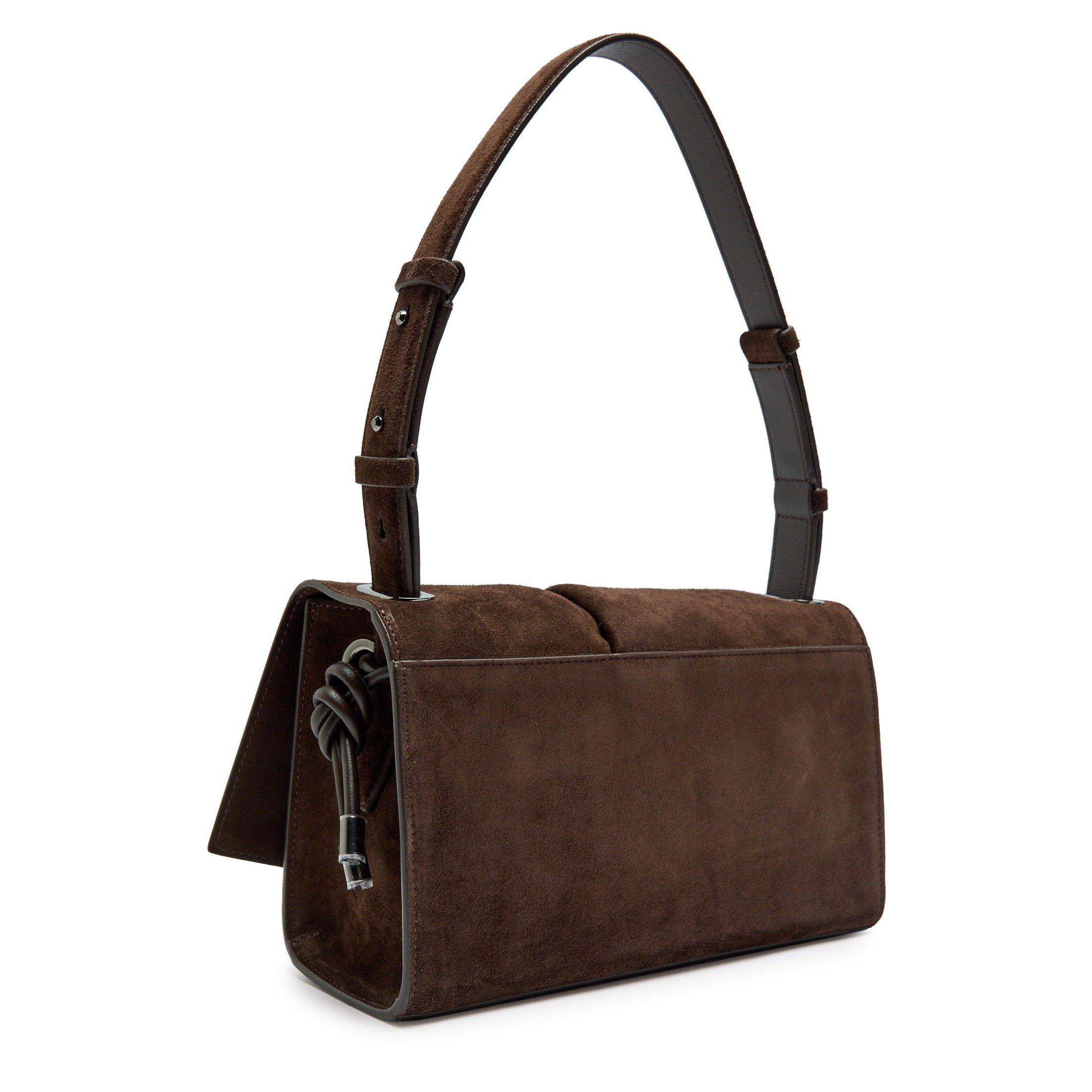DARK BROWN - Christian Louboutin - CROSTA SMALL SUEDE BAG - 2