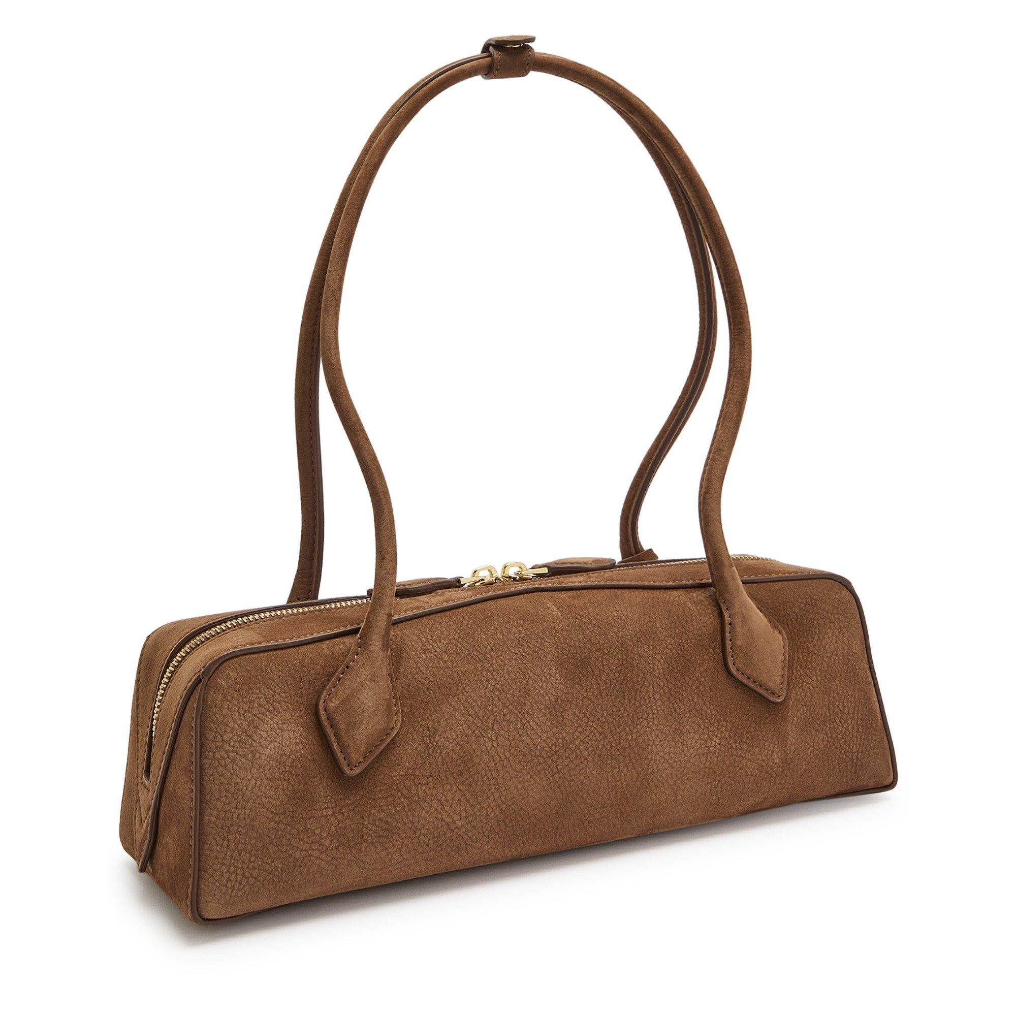 TAN - Alaia - TECKEL SUEDE MEDIUM SHLDR BAG - 2