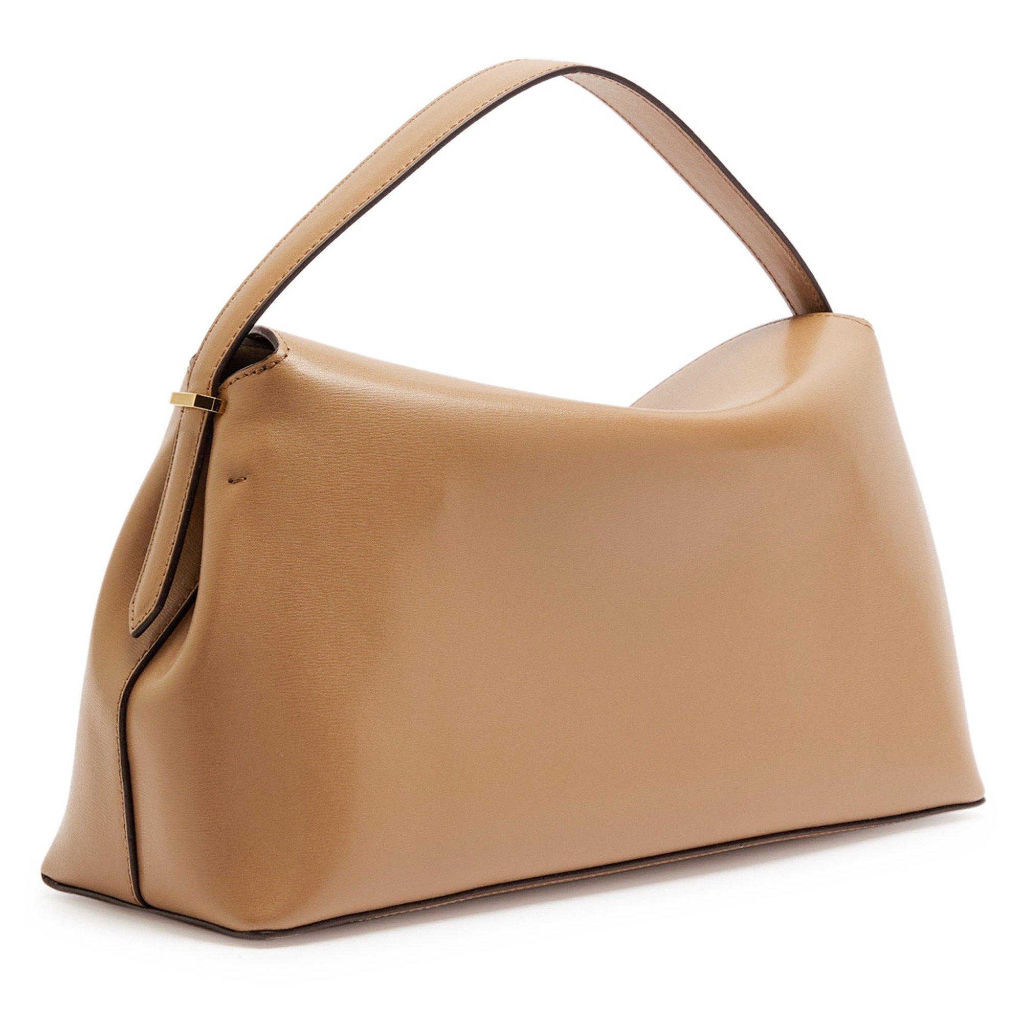 CAMEL - Toteme - T LOCK TOP HANDLE SOOTH LEATHE - 2