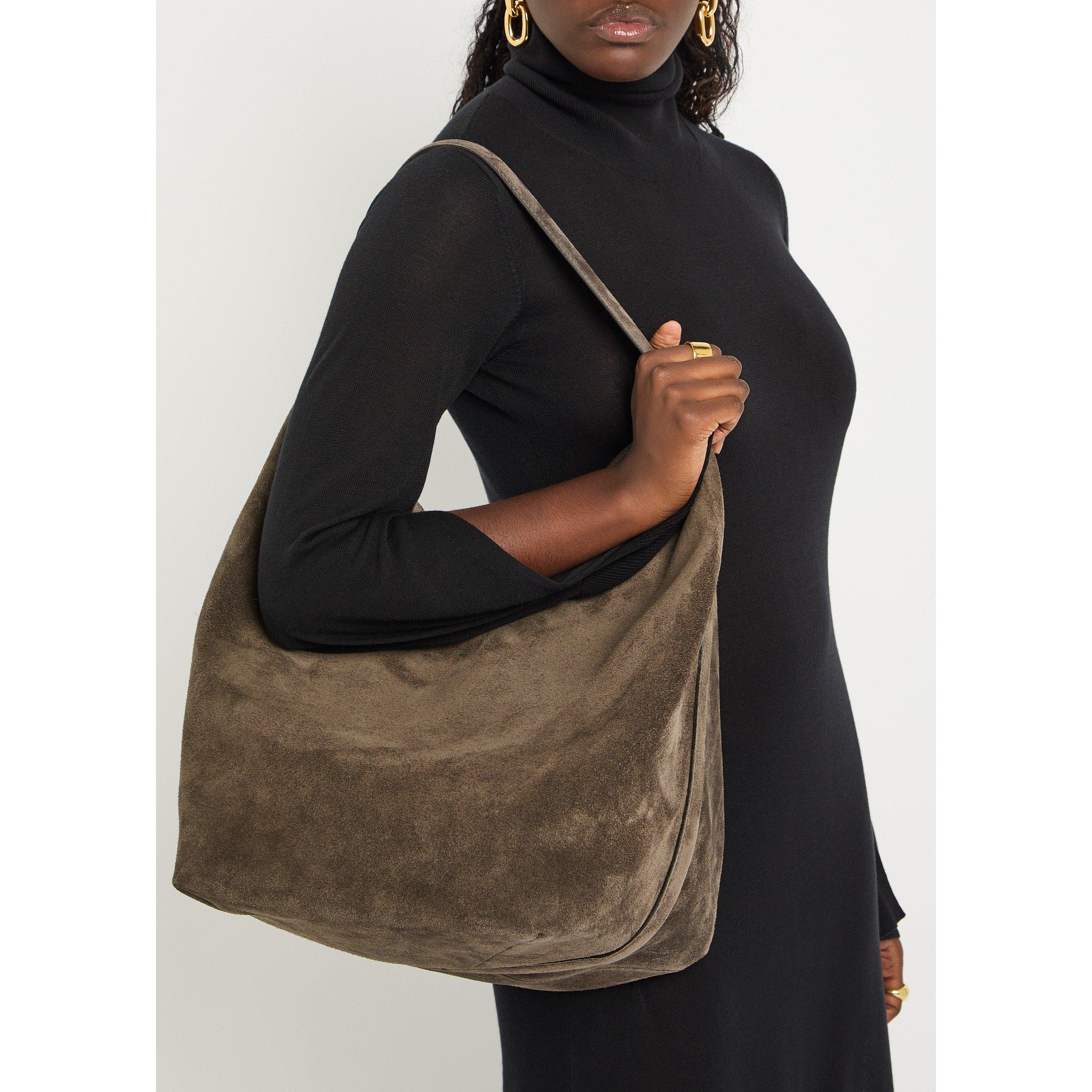 DARK GREY - Toteme - BELTED SUEDE TOTE - 3