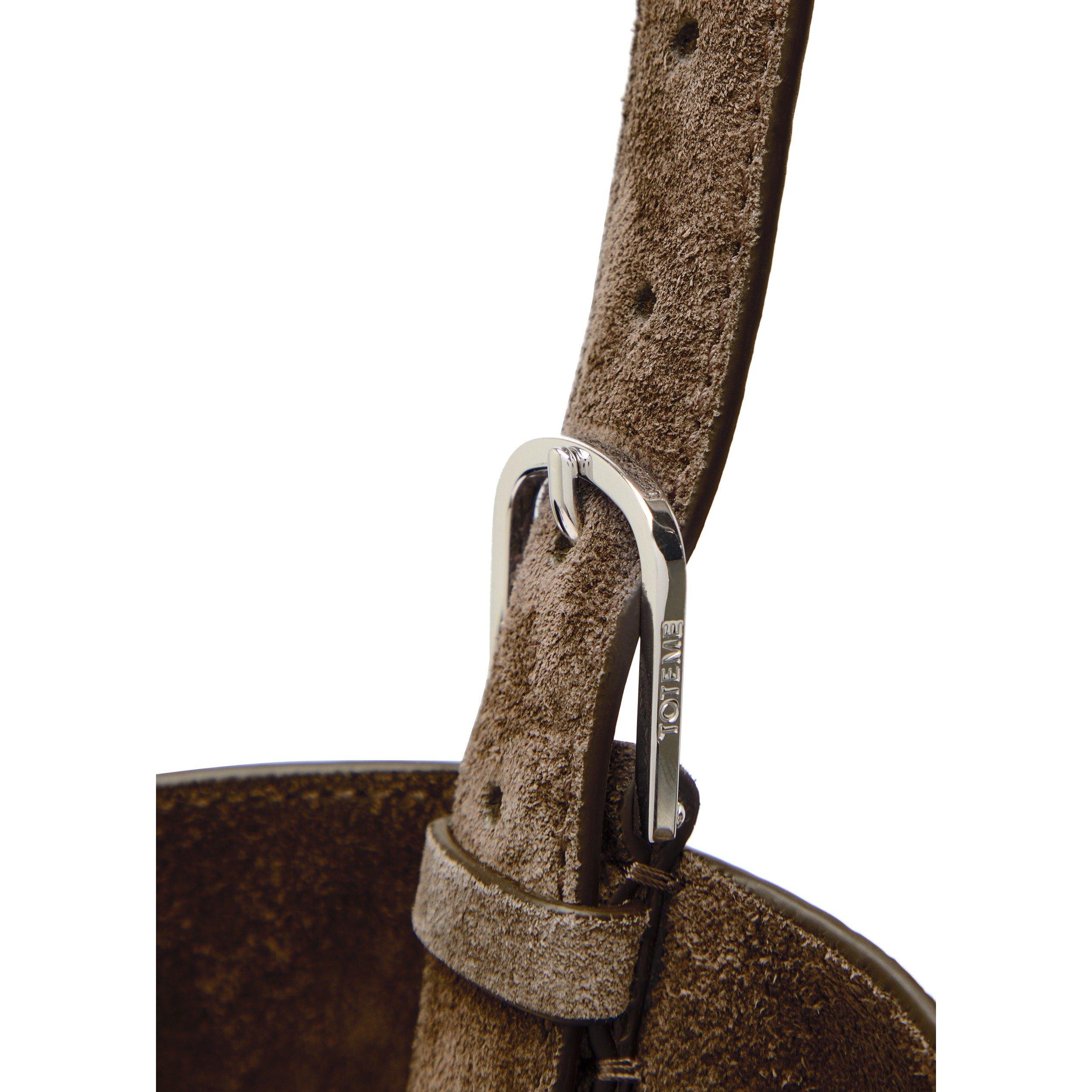 DARK GREY - Toteme - BELTED SUEDE TOTE - 4