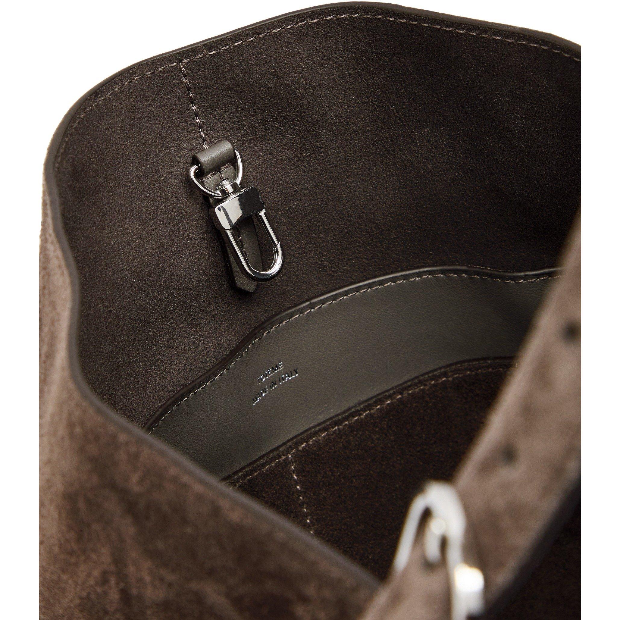 DARK GREY - Toteme - BELTED SUEDE TOTE - 5
