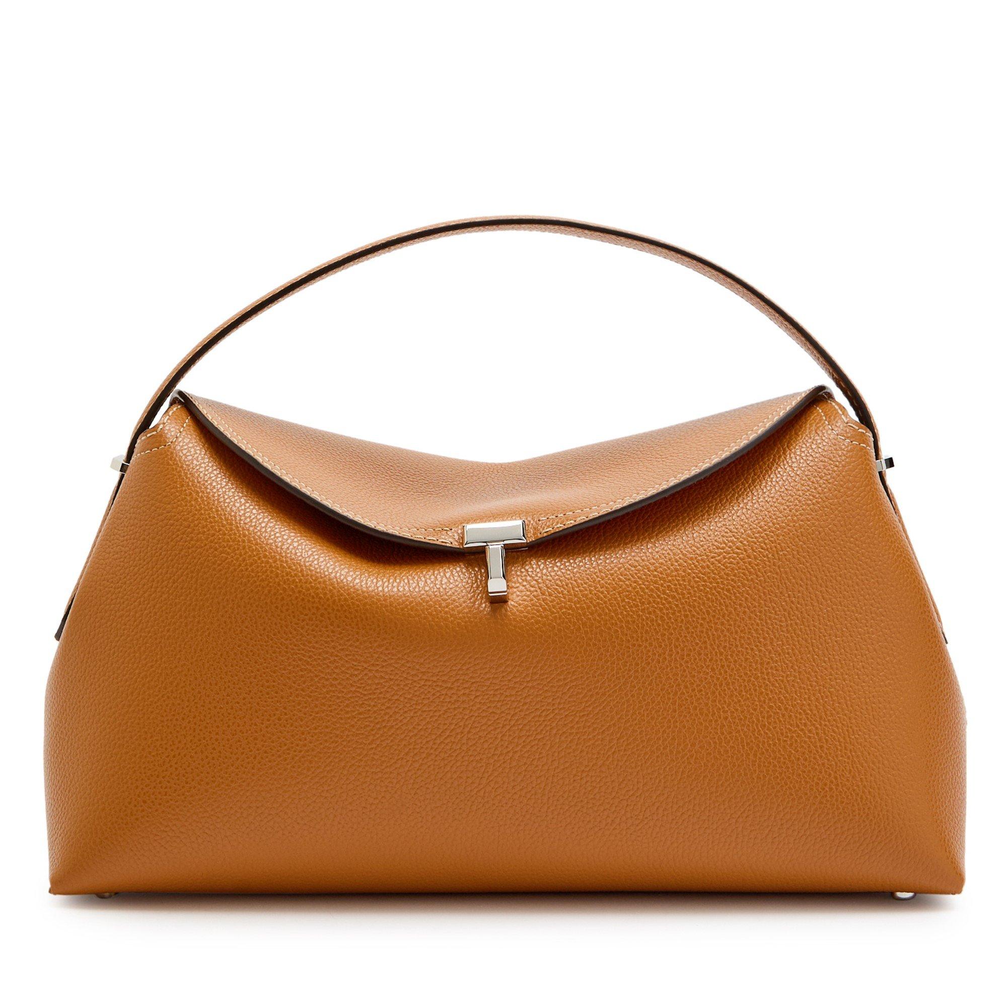 Toteme T LOCK TOP HANDLE GRAIN LEAHER