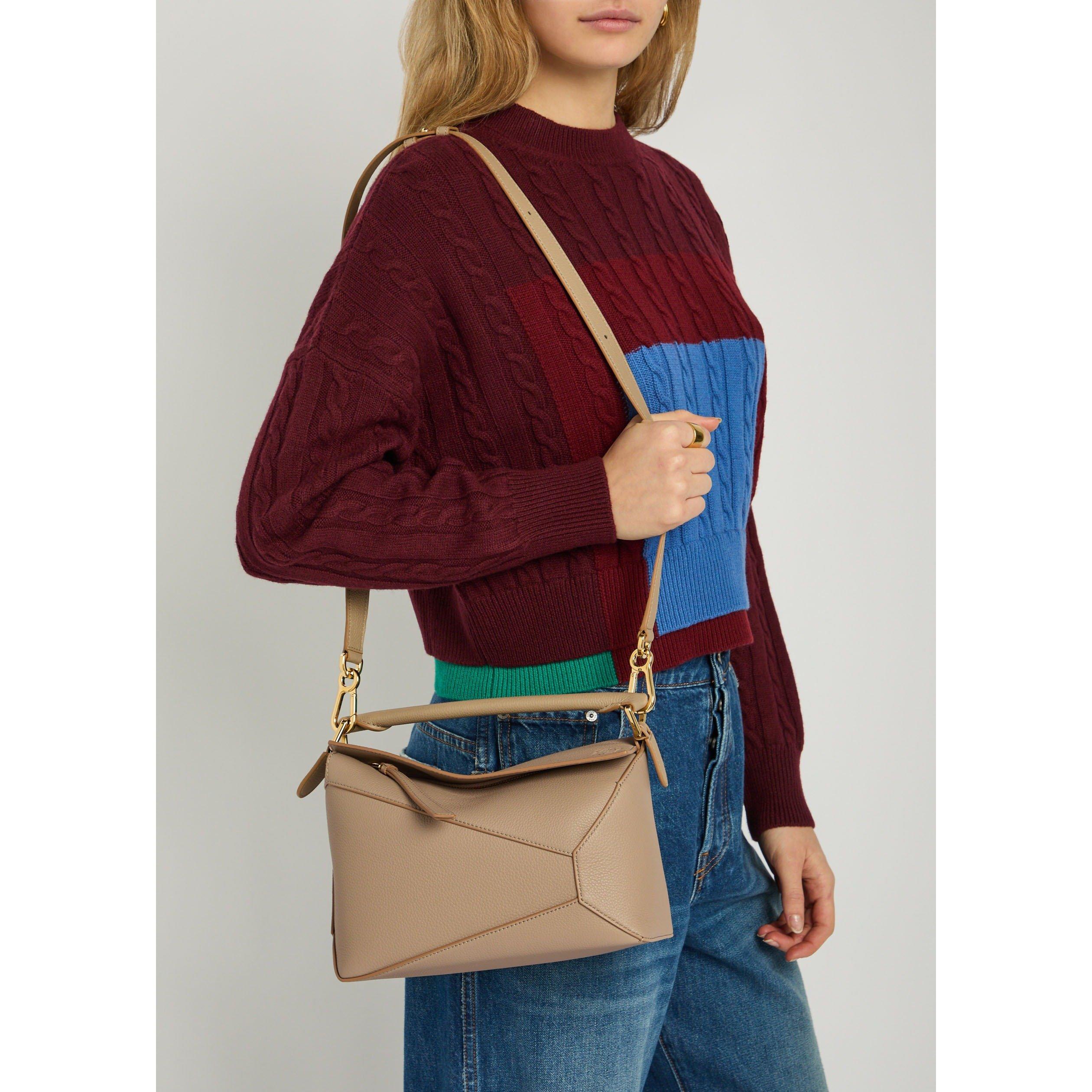 SAND - LOEWE - PUZZLE EDGE SMALL BAG - 6